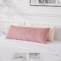 Vista 789 de UGASA - Juego de 2 fundas de almohada de terciopelo a rayas, funda decorativa para cojín con cremallera oculta para el hogar, sofá, dormitorio