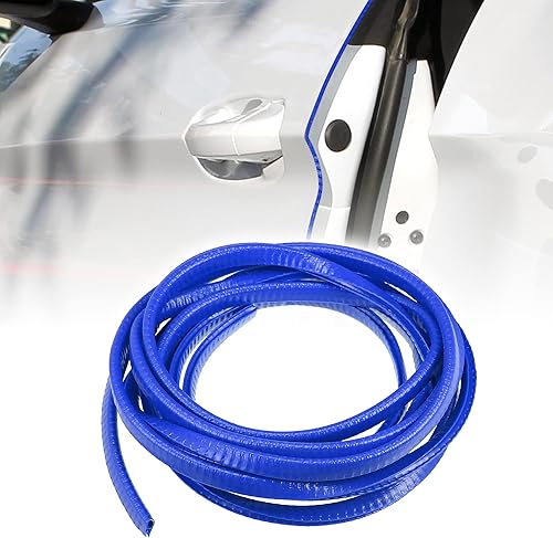 Miniatura 2 de X AUTOHAUX Protector de borde de puerta de automóvil de 16.4 pies de longitud, a prueba de arañazos, tira de cuerpo en forma de U para SUV, espejo