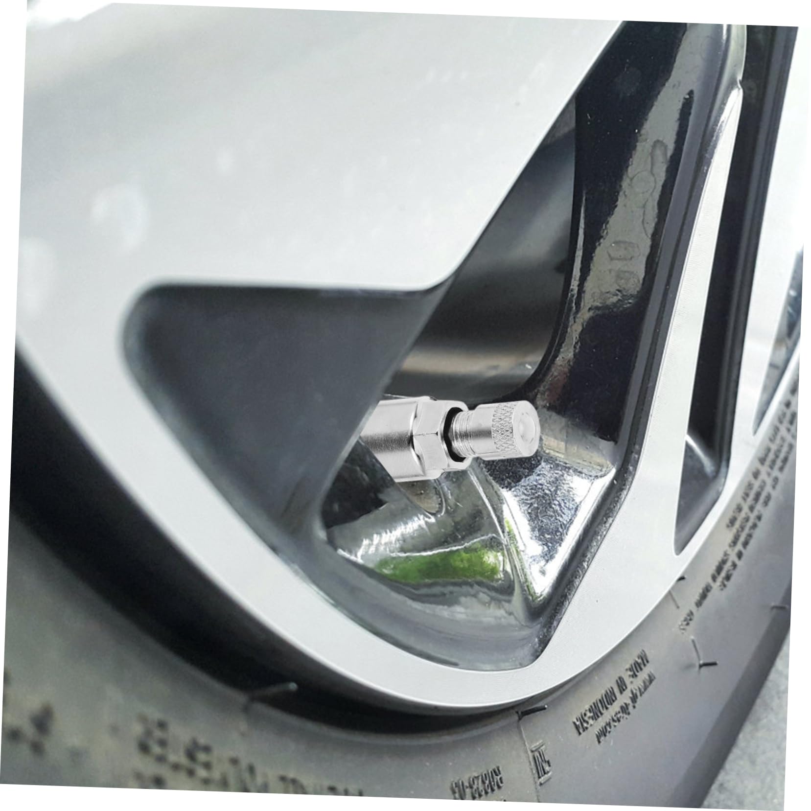 ORFOFE 10 Pezzi Valvole per Pneumatici Auto e Camion in Acciaio 45 Resistente all'Usura Senza Perdita d'Aria Colore Argento per Cerchi Tubeless