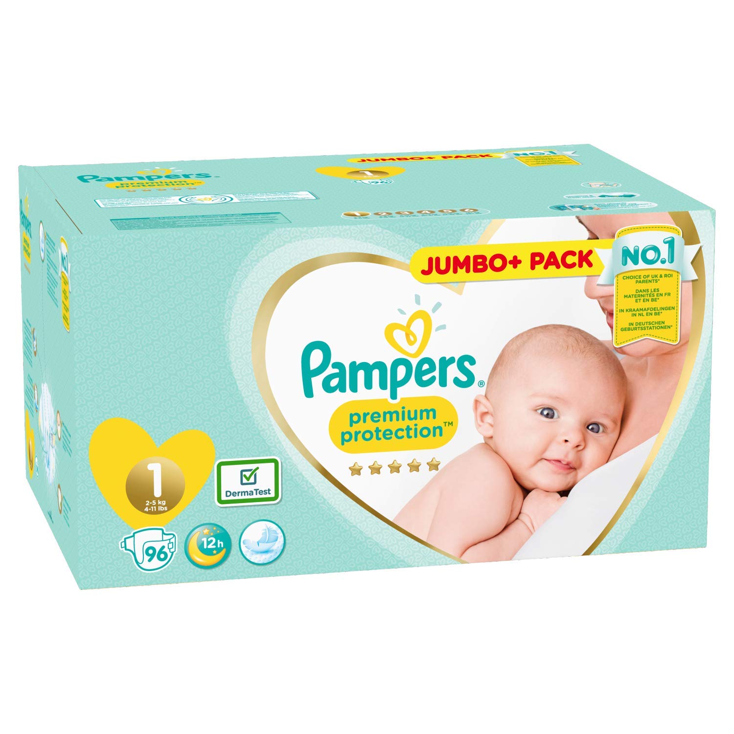 Pampers 81686981 Premium Protection pieluchy, białe