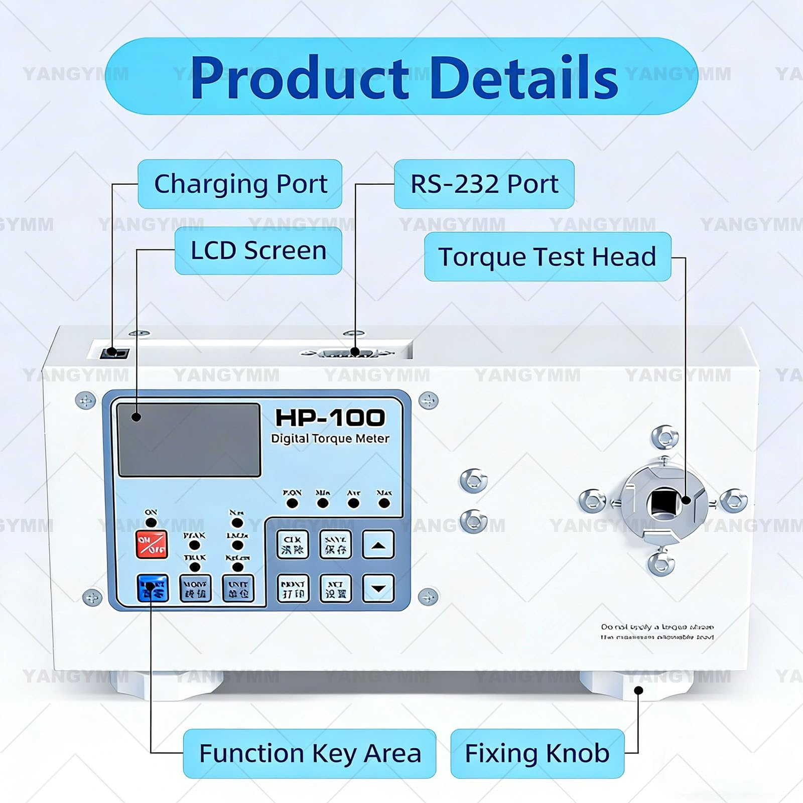 Medidor de par digital, medidor de tapa de torsión portátil, ajustable de 10 a 160 mm de diámetro, herramienta de medición de par de precisión para varias formas de botella