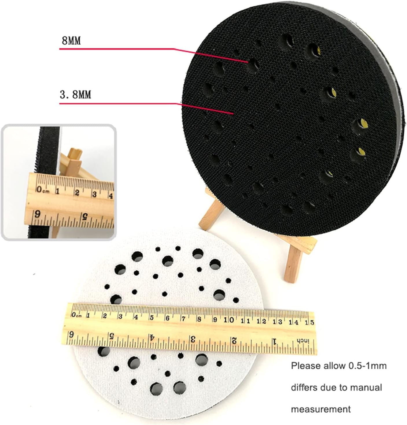 Sanding Sandpaper Sponge Brush Soft Interface Pad 5" 125mm Porous Hook And Loop Sponge Cushion To Dampen And Protect The Sanding Pad