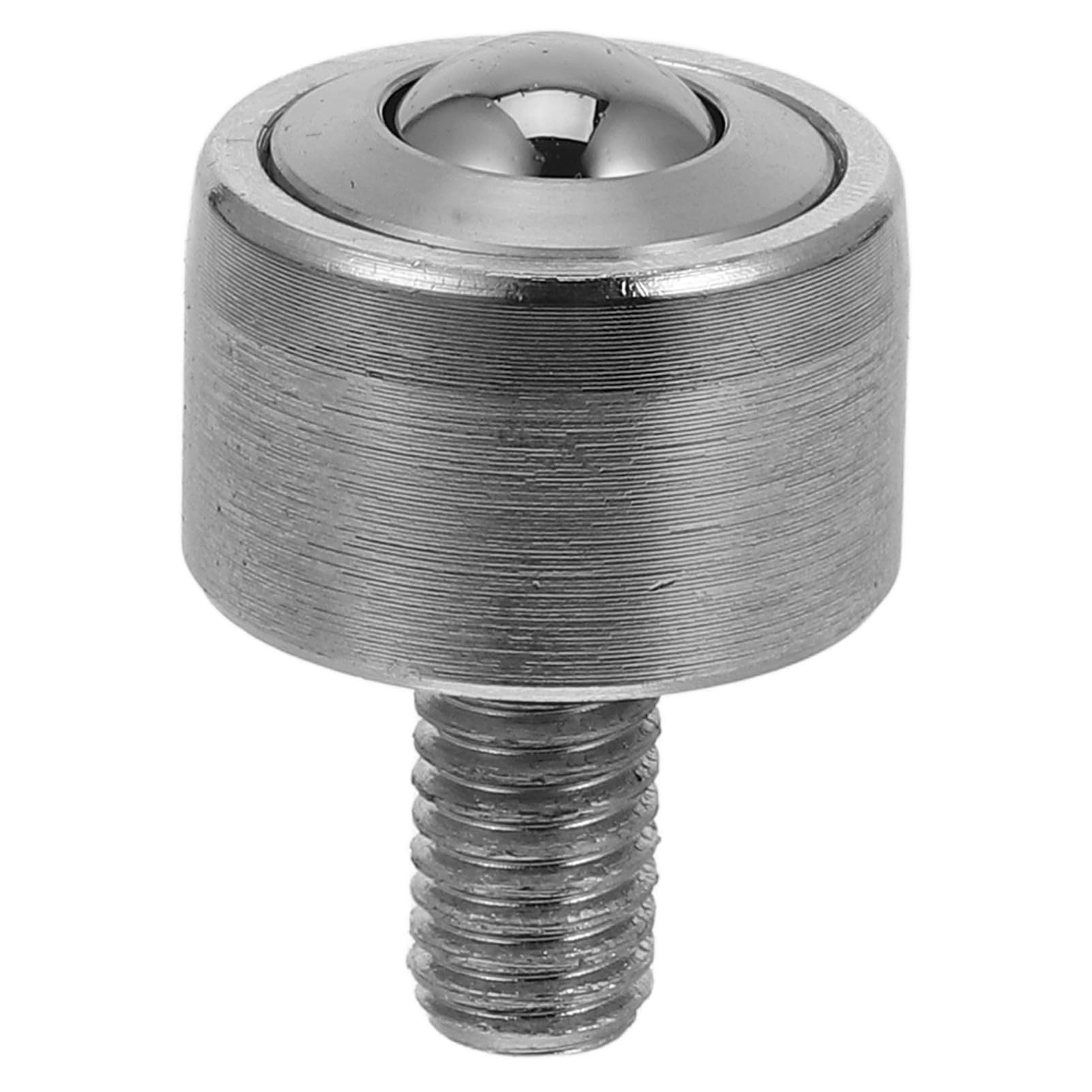 OUNONA Roller Ball Transfer Bearing Casters, Ball Transfer Unit for Transmission,Heavy Duty Mounted,Thread Stem Silver