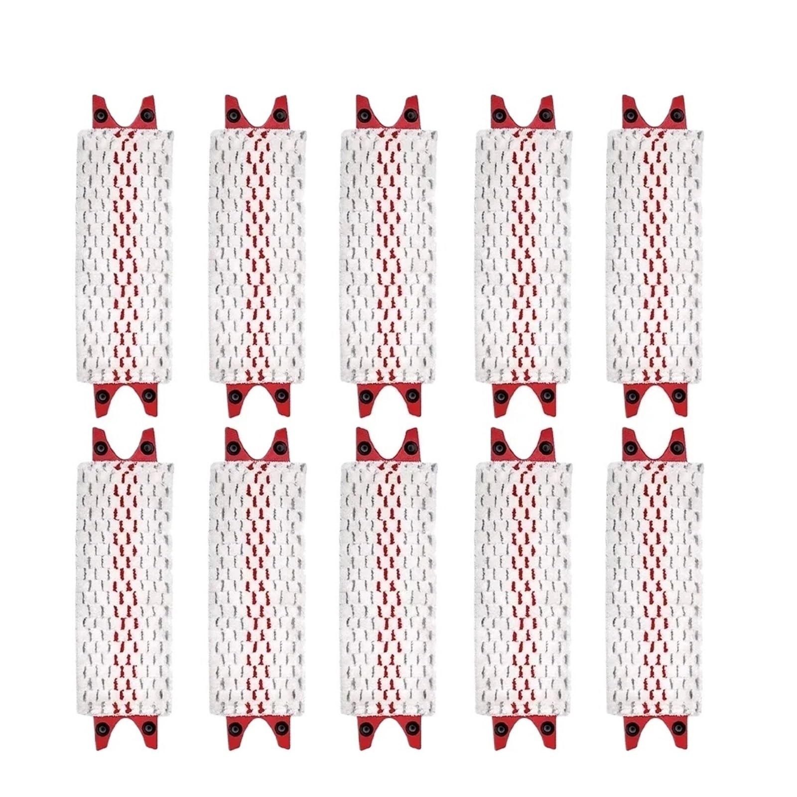 Cuscinetti for mocio in microfibra, ricambio riutilizzabile for panno piatto, lavabile in lavatrice ad asciugatura rapida(White)