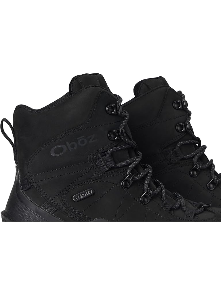 Black Oboz Bridger Insulated Waterproof 8"