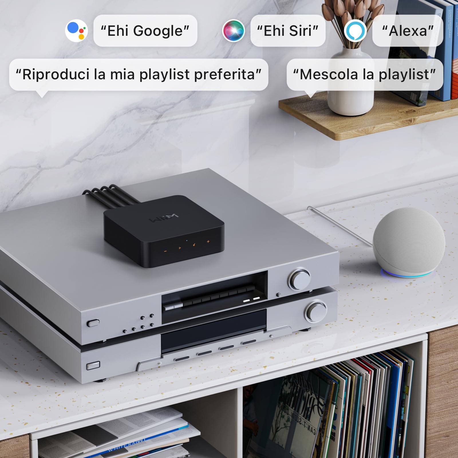 WiiM Pro AirPlay 2 Ricevitore Bluetooth WiFi Multiroom Streamer Audio Hi-Res