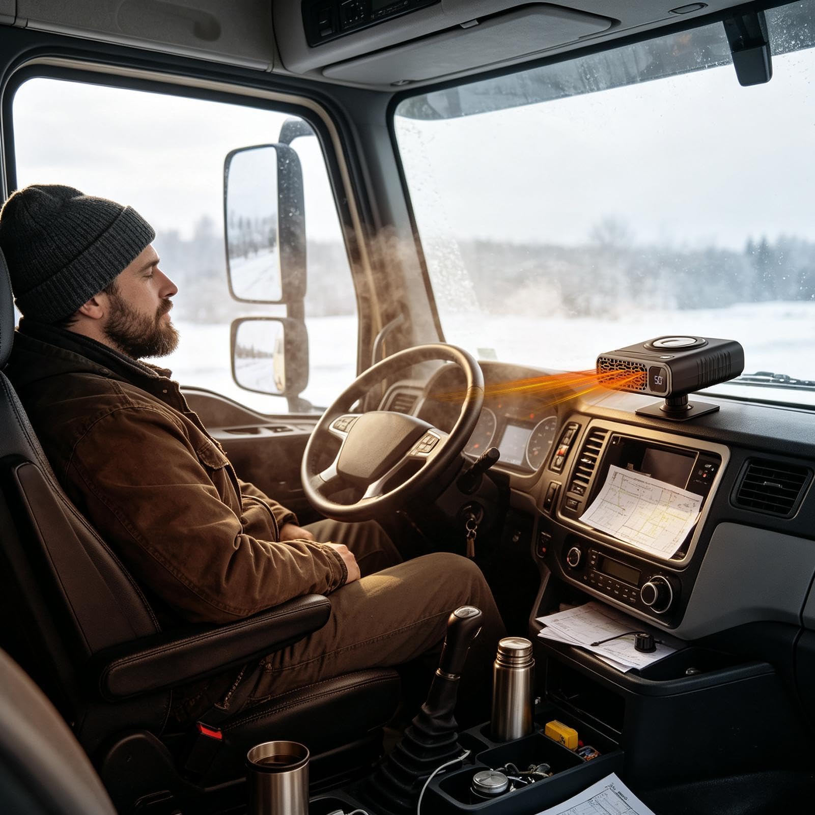 Generisch Tragbare Autoheizung 12V Wintersaison-Entfroster-Lüftermodus