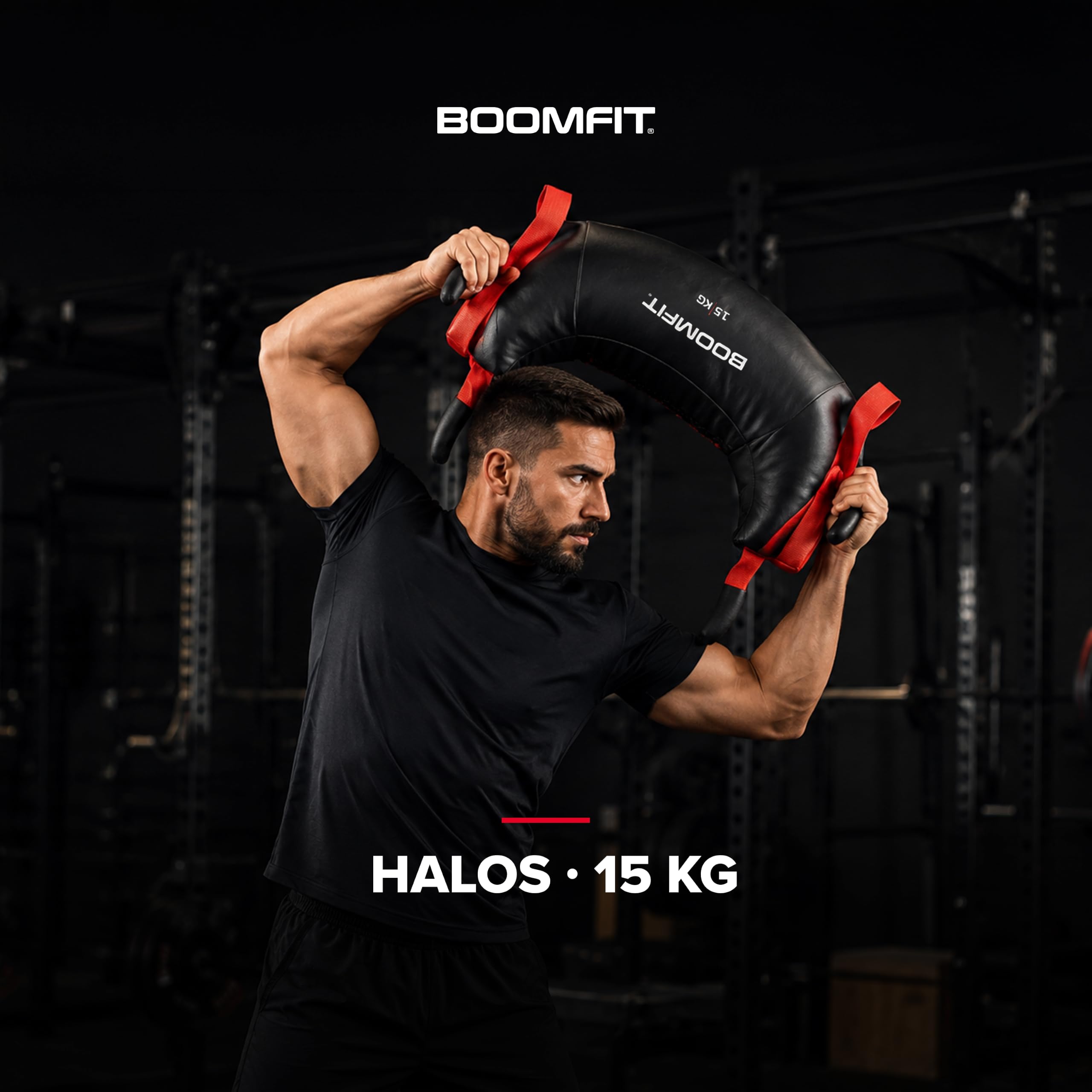 BOOMFIT Bulgarian Bag Sandsack Hufeisenform 4 Griffe Crossfit 5-20 kg