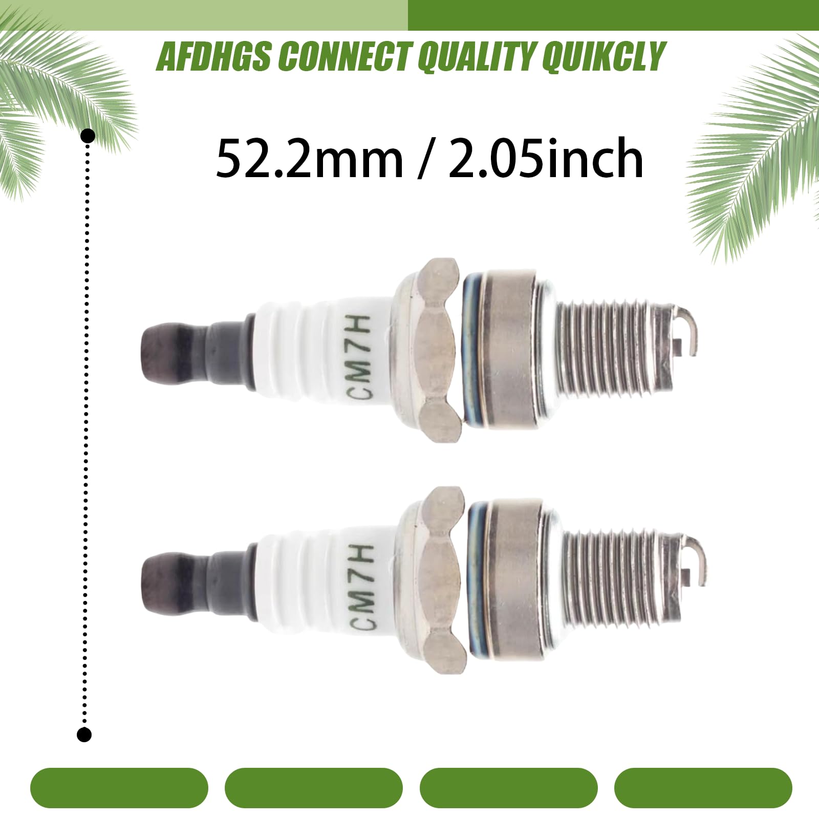 AFDHGS 2pcs High Performance Spark Plug CMR7H for Zenoah ChongYang Rovan CY RV Rc Engine 1/5 BAJA 5B 5T 5SC HPI RV BAJA Losi 5ive-T Upgrades
