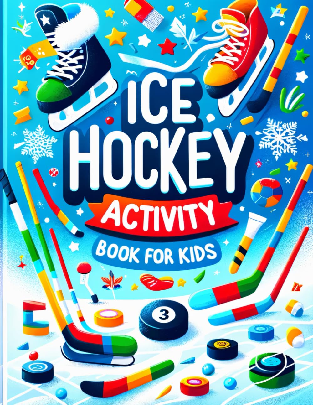 Ice Hockey Activity Book For Kids