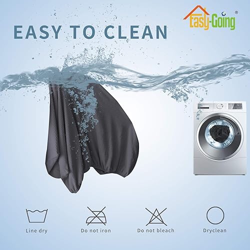 Miniatura 7 de Easy-Going - Funda de cojín elástica para sofá, funda de cojín protectora para asiento de sofá, suave, flexible con parte inferior elástica (cojín