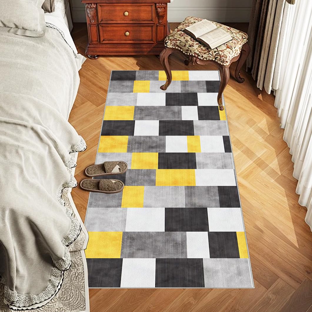 Długi korytarz dywanik kuchenny, dywanik do przedpokoju, długa wycieraczka wewnętrzna, zmywalny antypoślizgowy dywan do wnętrz 65 x 150 cm dywanik przed zlewem do kuchni, przejście, sypialnia