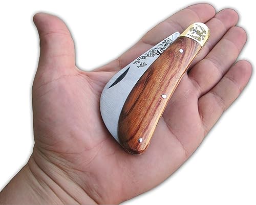 Miniatura 3 de Glittering Bazaar Cuchillo plegable de 7 pulgadas, poda de malezas, setas, injertos en ciernes, cuchillos de viñedos para jardineros o campistas,