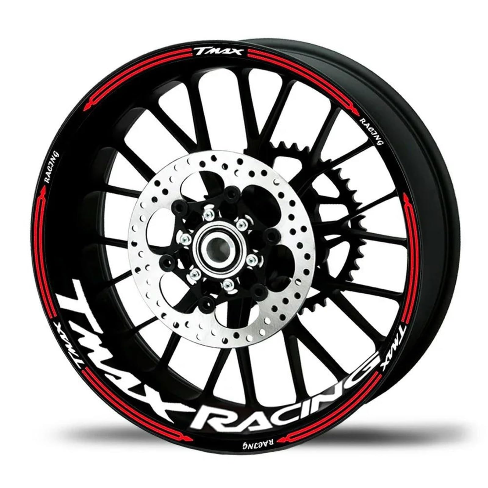 Wheel Stickers Motorcycle Rims Wheels Stickers for Tmax560 TMAX-560 TMAX 560 2008 2011 2016 2021 2023 Wheel Reflective Decals Rim Reflective Decal