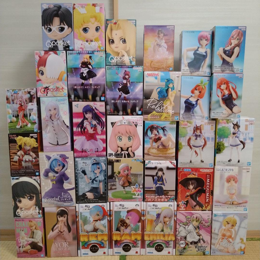 Amazon | プライズフィギュア まとめ売り 34体 美少女系 | フィギュア 