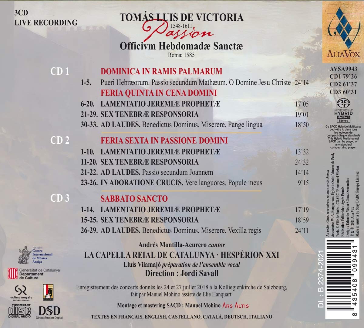 Tomas Luis de Victoria - Passion