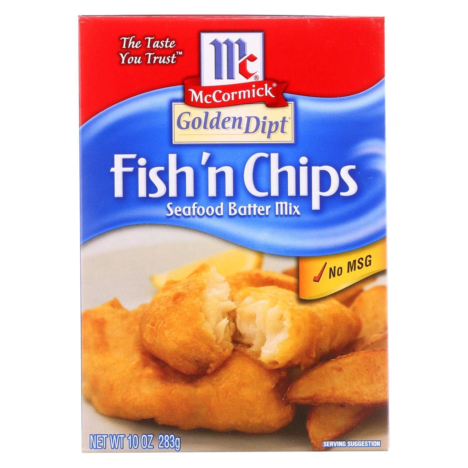 GOLDEN DIPT, BREADING, FISH N CHIPS, Pack of 8, Size 10 OZ - No Artificial Ingredients8