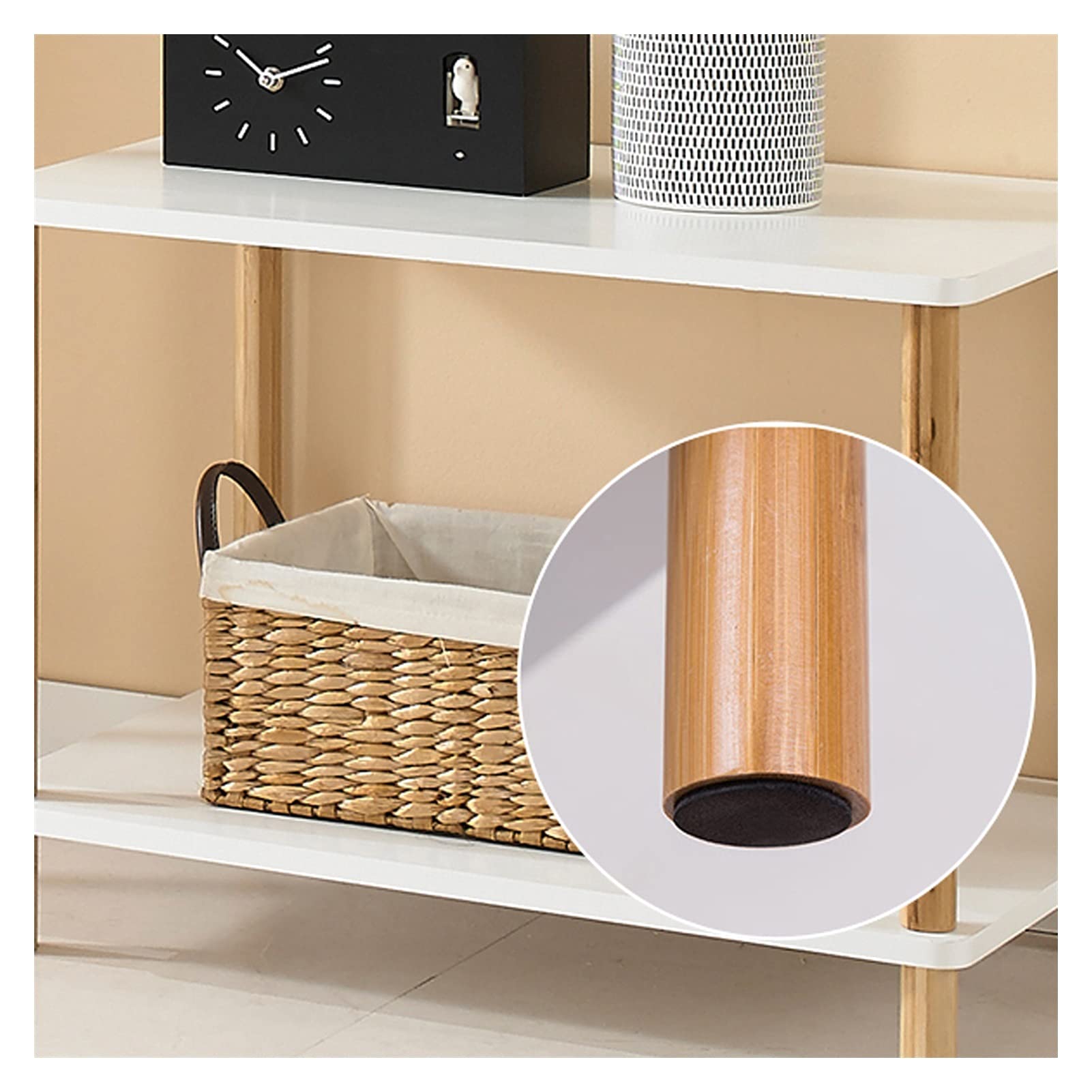 Supporto per stampa Stampante for pavimenti a 3 livello Stampante, supporto fax, con ambientatore in legno di stoccaggio Organizer, stand desktop stand Stampante, forniture for ufficio Compact Tabella