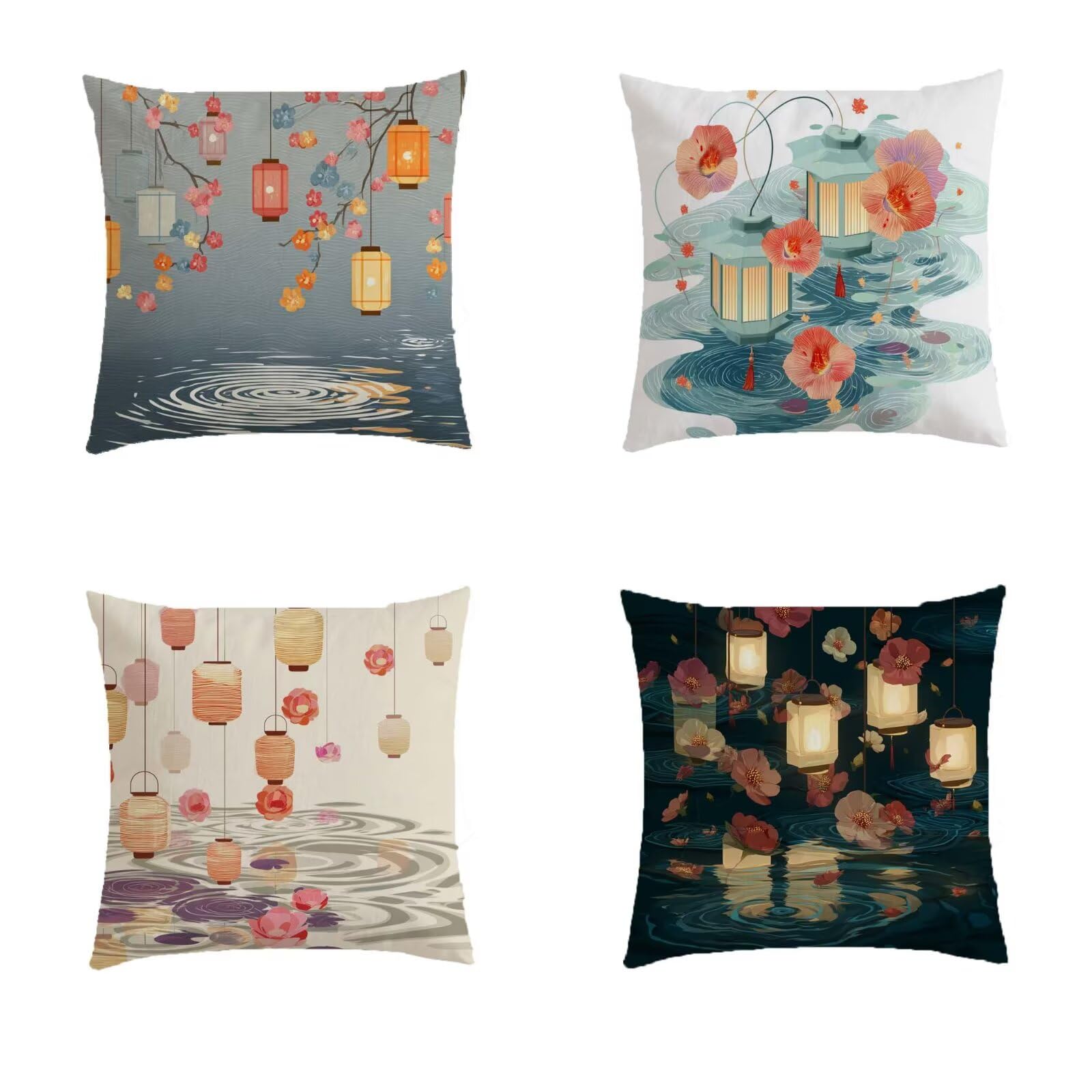 Housse de coussin imprimé double face pour rénover un canapé usé