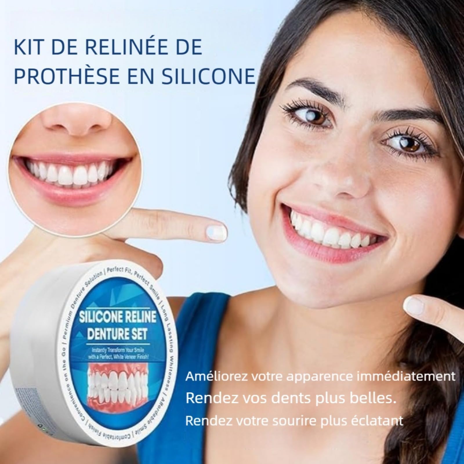 Protesi Dentale in Silicone per Uomini e Donne, Apparecchio Dentale | Protesi dentale in silicone regolabile, comfort ottimale, aspetto naturale per un sorriso perfetto immediato