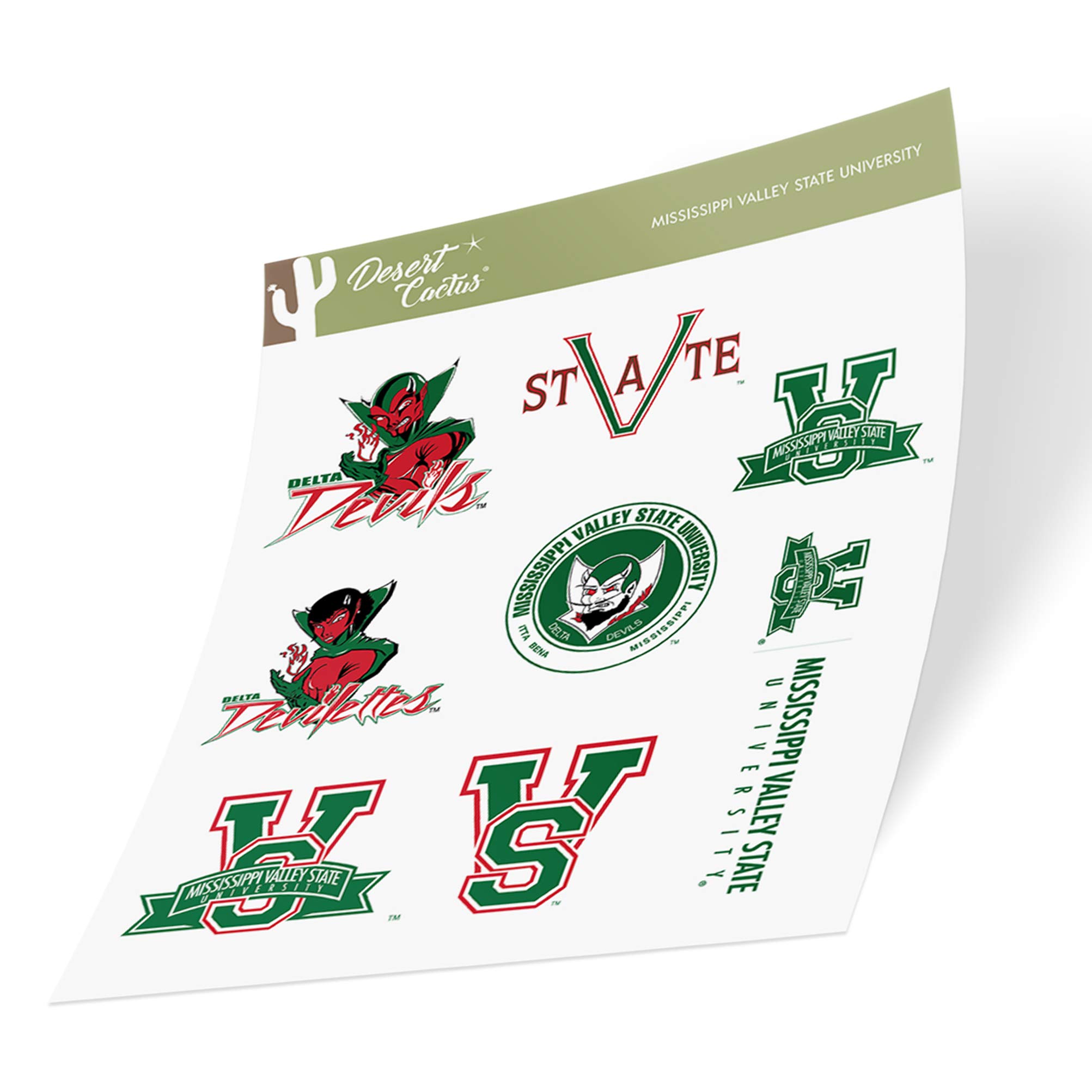 Amazon.com: Desert Cactus Mississippi Valley State University Sticker ...