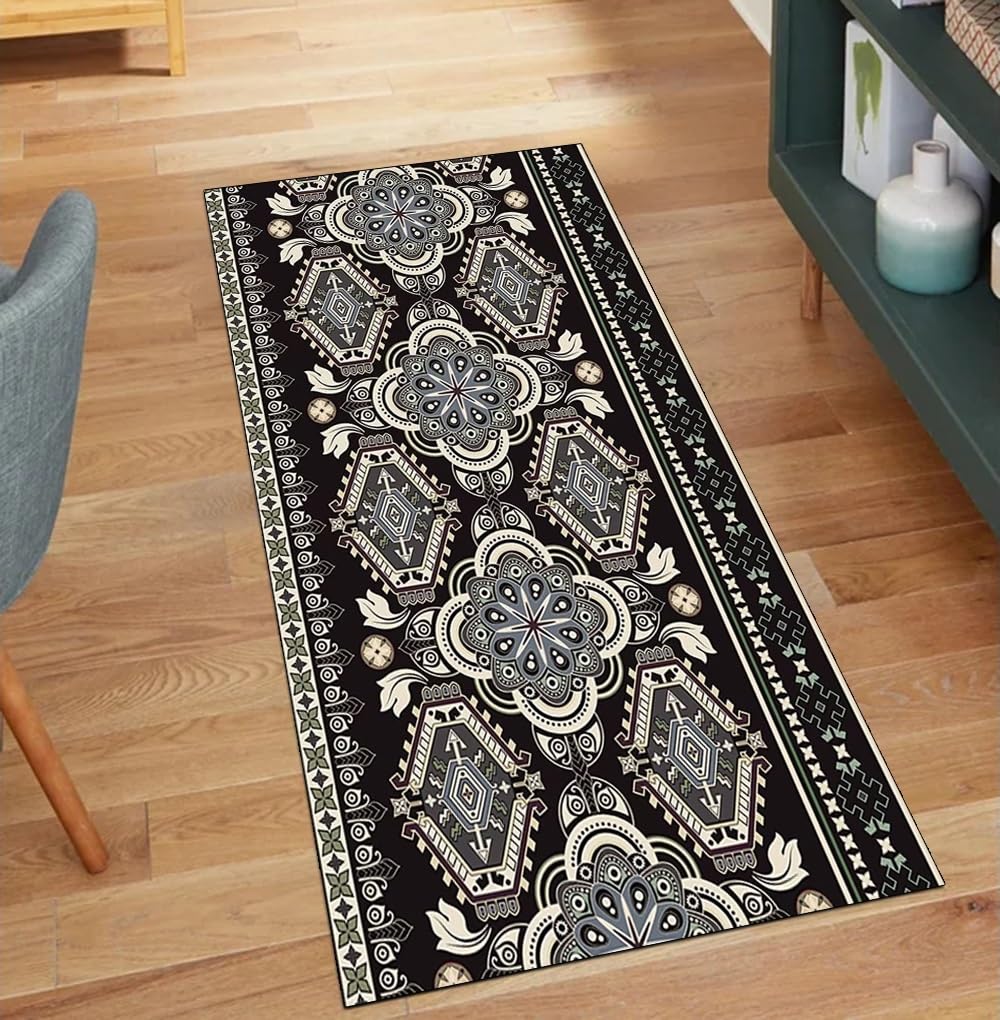Alfombra pasillo antideslizante para suelos resbaladizos, alfombra cocina lavable sin manchas