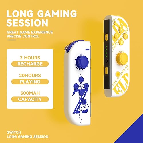 Miniatura 3 de FRGDOT Joycon Controller for Switch,Joy Cons for Switch Controllers, Left Right Wireless Remote Replacement for Switch Joycons Support Wake-up