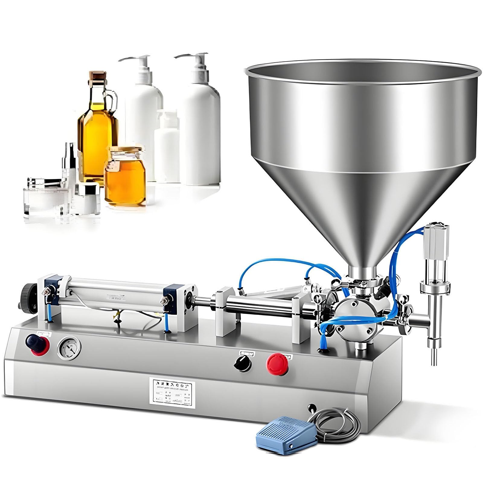 Pneumatic Filling,Semi Automatic Paste Dispenser,Adjustable Speed 40ML
