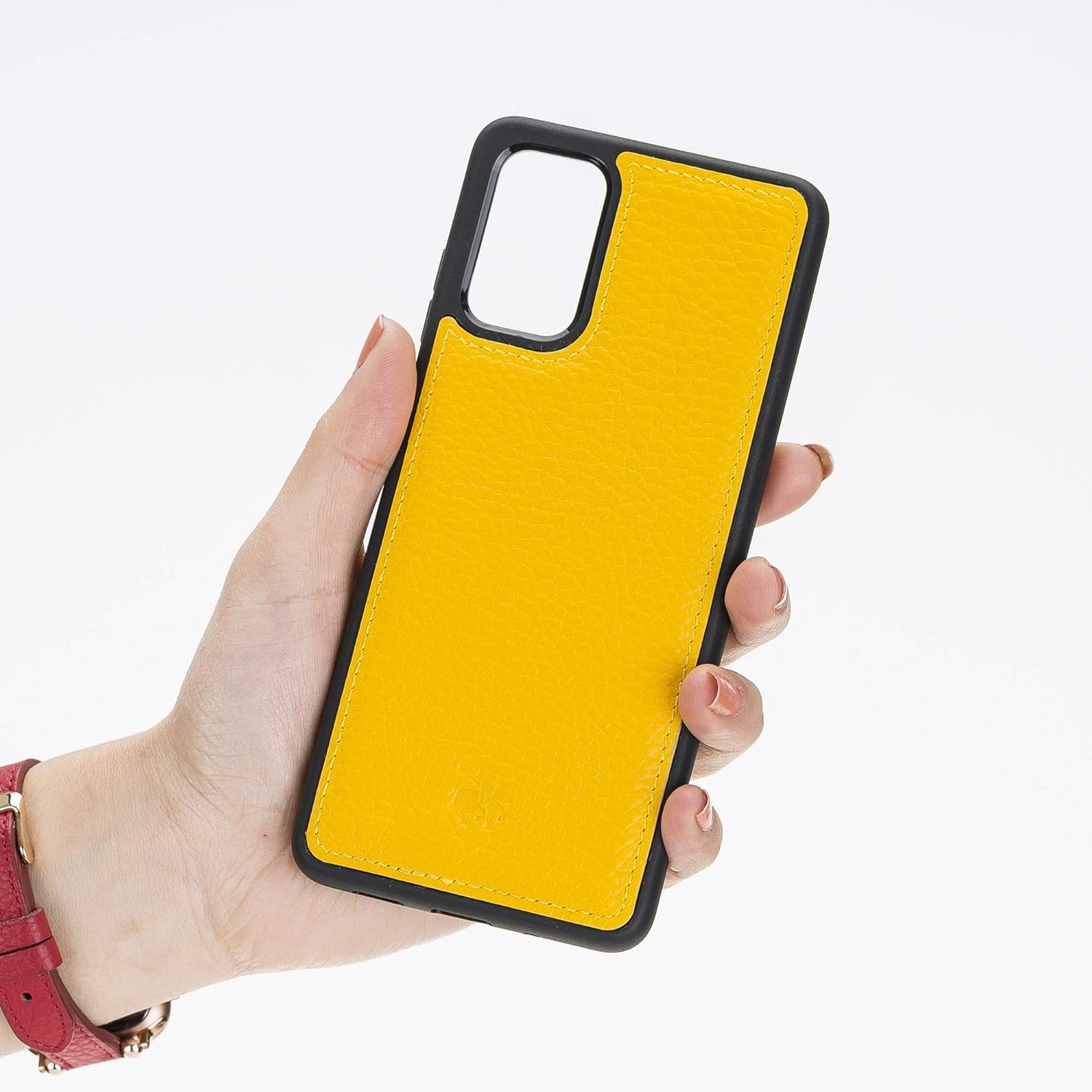 Venito Lucca Leather Case Compatible with Samsung Galaxy S20 Plus (6,7 inch) – Extra Secure with Padded Back Cover - Yellow