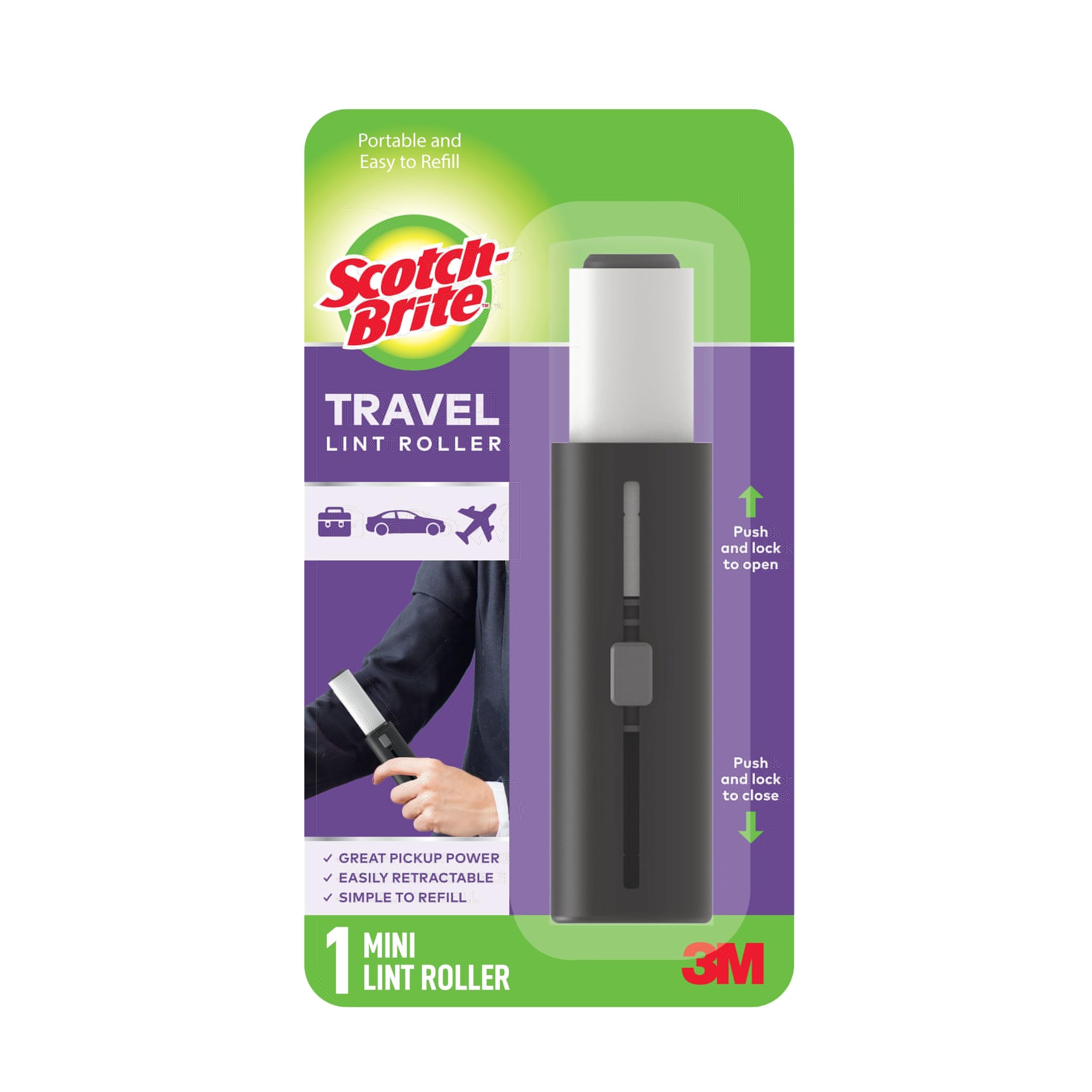 Scotch-Brite Plastic Covered Lint Rolls: Mini-Travel Tool-image-21