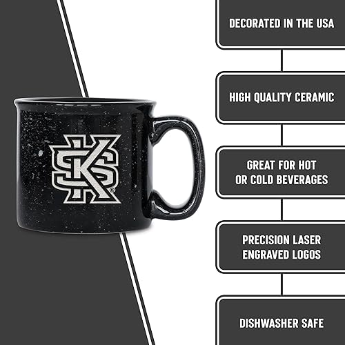 Miniatura 218 de Rico Industries NCAA Utah Utes - Taza de café personalizada de 12 onzas con logotipo grabado con láser profundo, taza de cerámica para acampar con