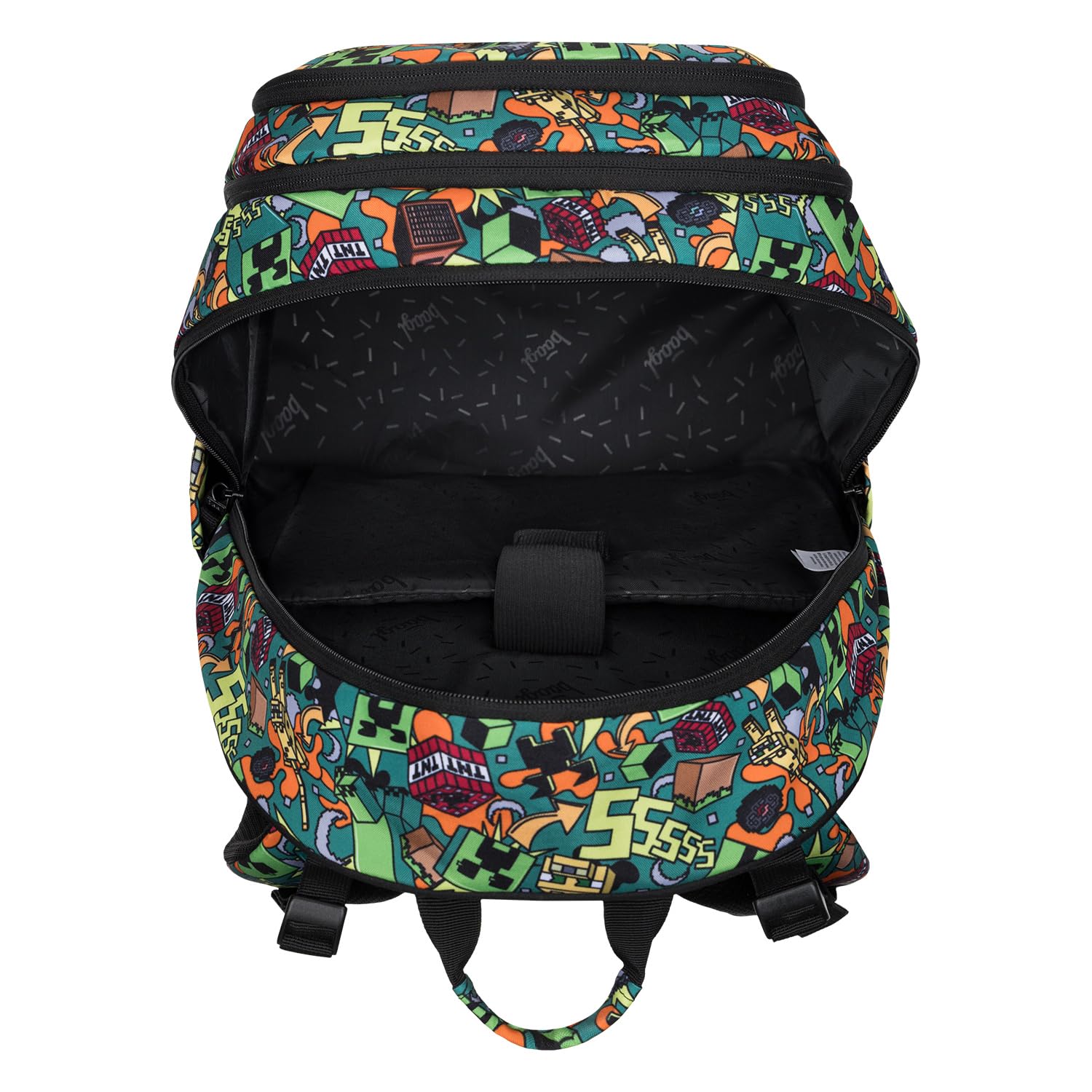 Baagl - Zaino per la scuola, per bambini, ragazzi e ragazze, skateboard, con scomparto per computer portatile e cintura sul petto, per scuola, scuola secondaria, scuola media