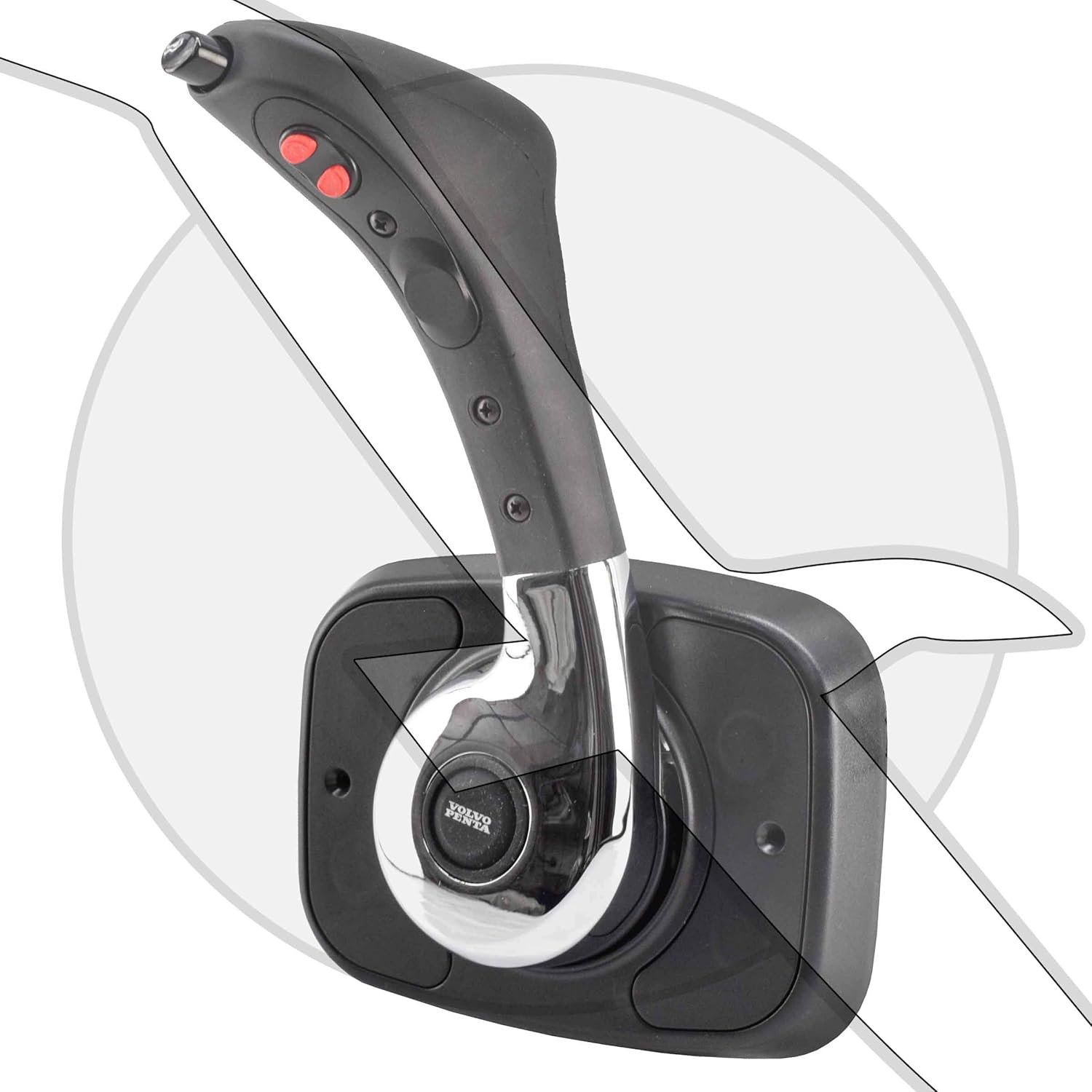 Volvo Penta 3812072 Engine Concealed Side Mount Throttle Shift Lever