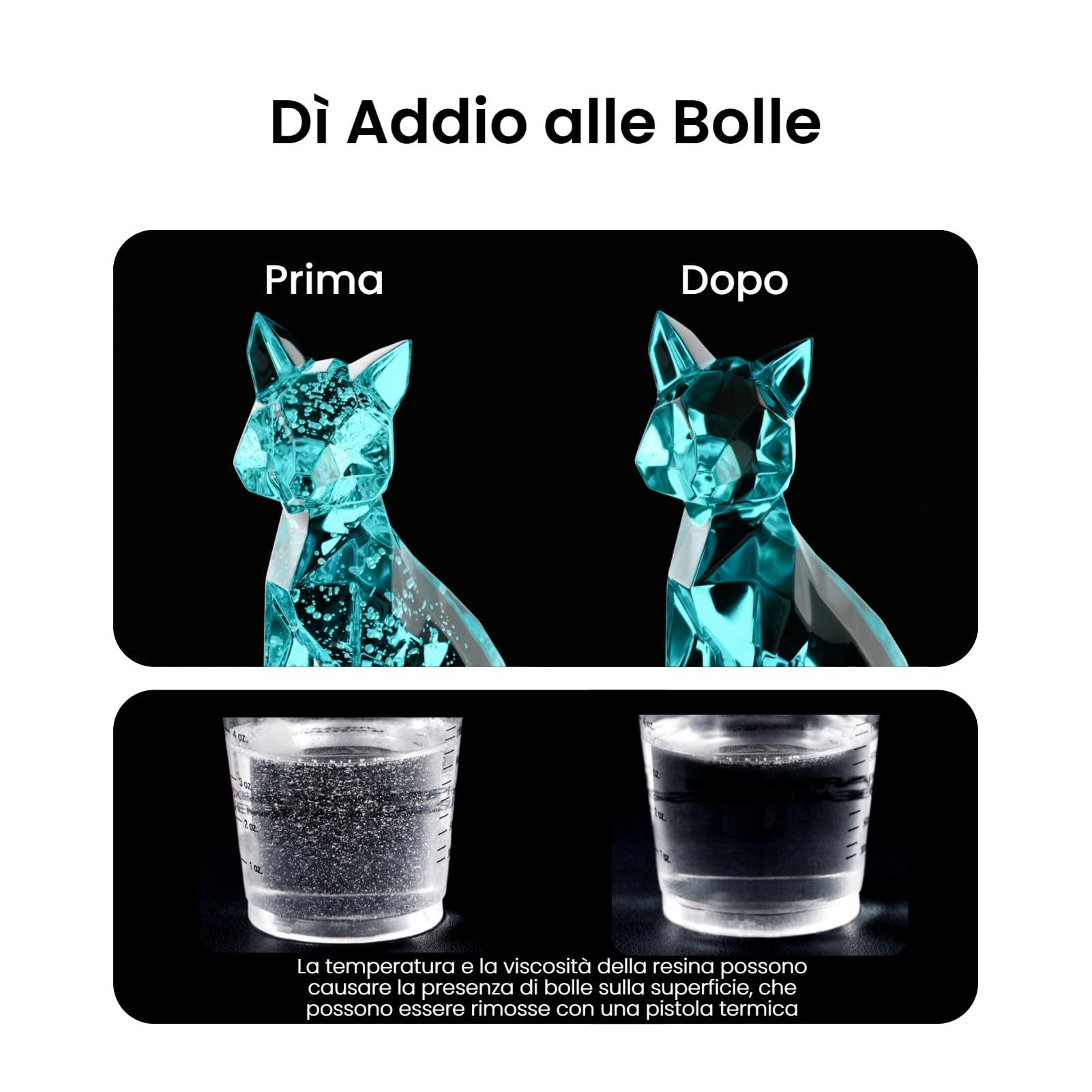 Resiners Rimozione bolle in resina, rimuove rapidamente il di bolle in 10 minuti, camera di degassamento sottovuoto -95kPa, macchina airless in resina epossidica di dimensioni compatte per