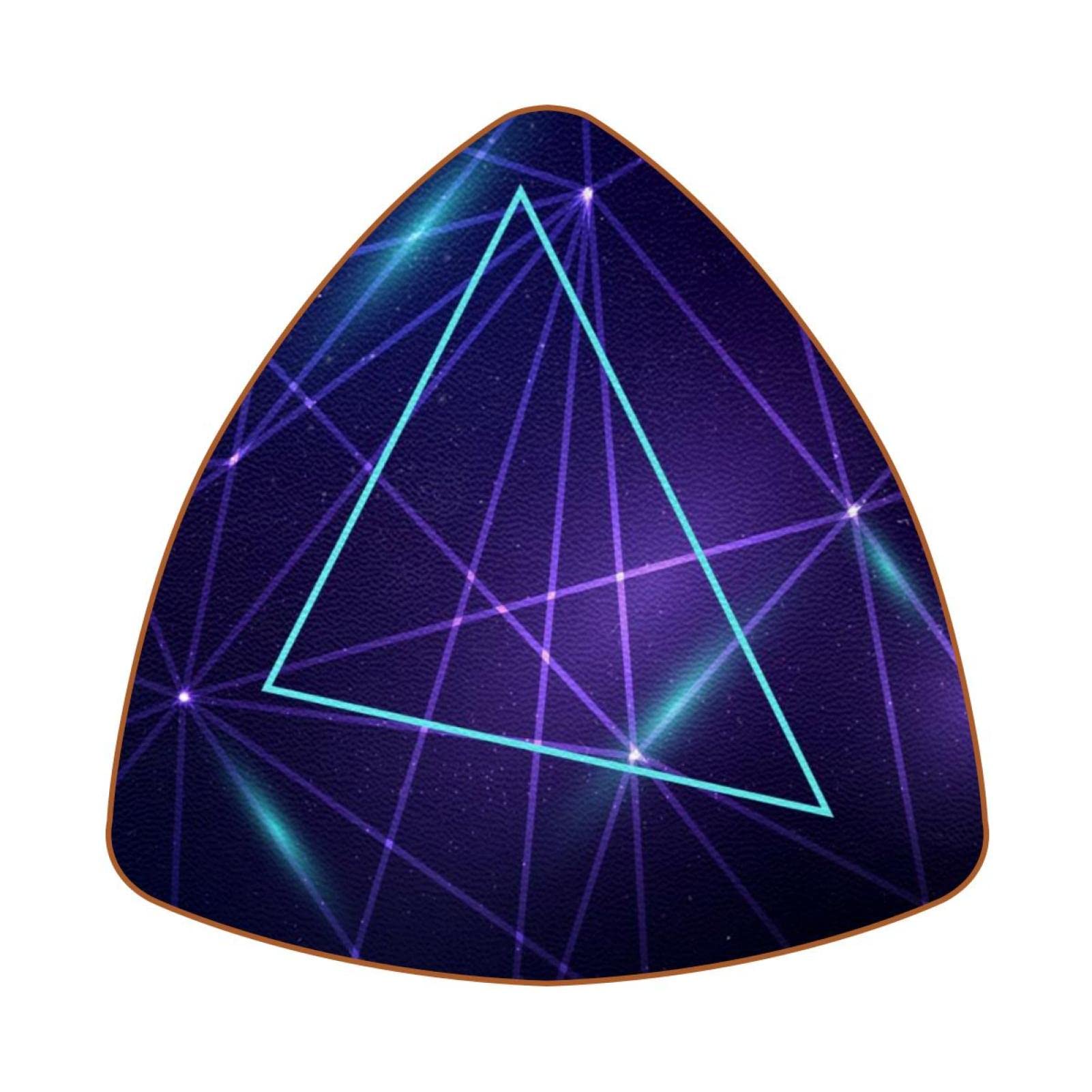 Dessous de verre triangulaires anti tache violet pour protéger vos meubles