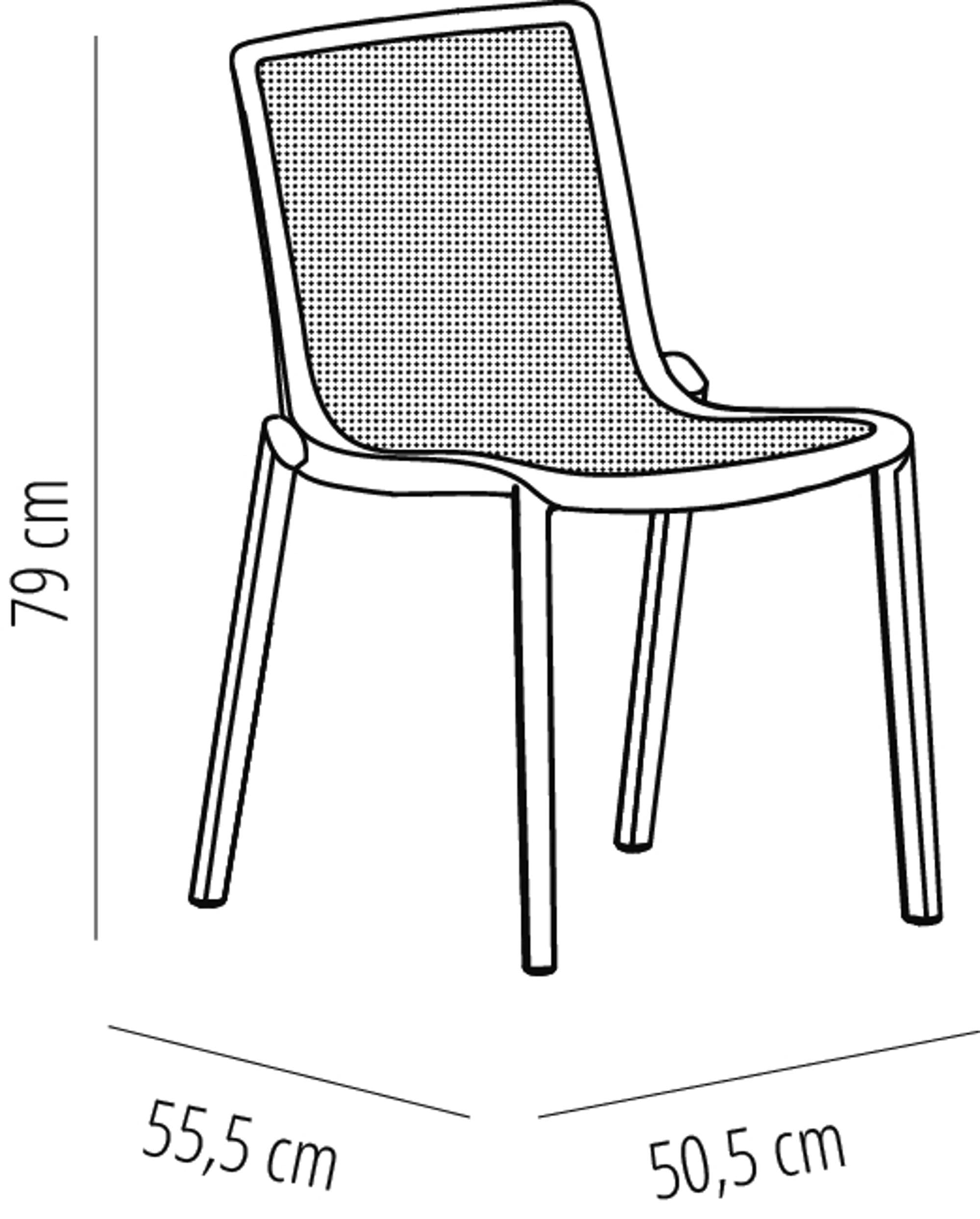 Resol Set de 2 sillas de diseño Beekat para Interior, Exterior, jardín - Color Arena