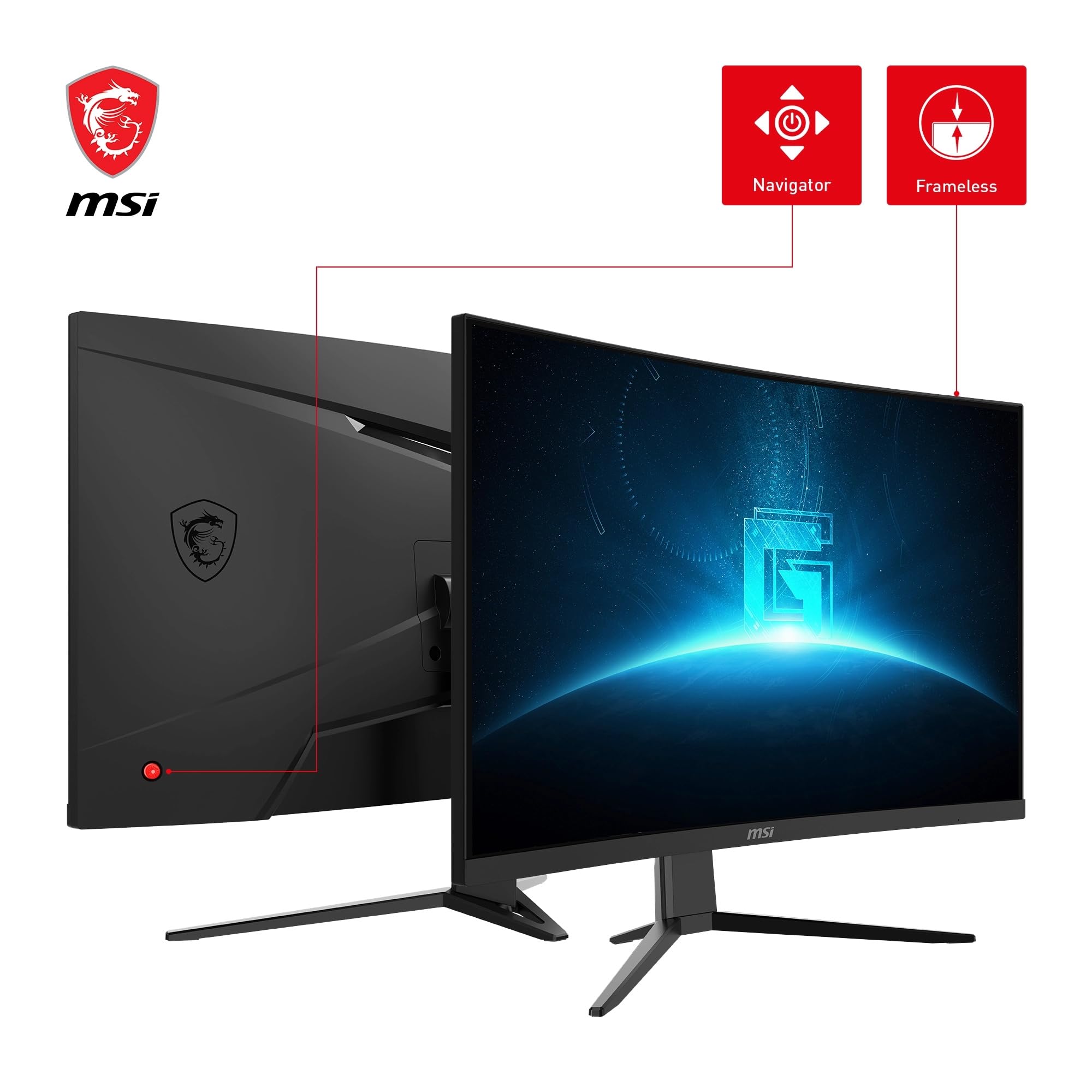 MSI G27C3F 27" LED FullHD 180Hz Freesync Curvo
