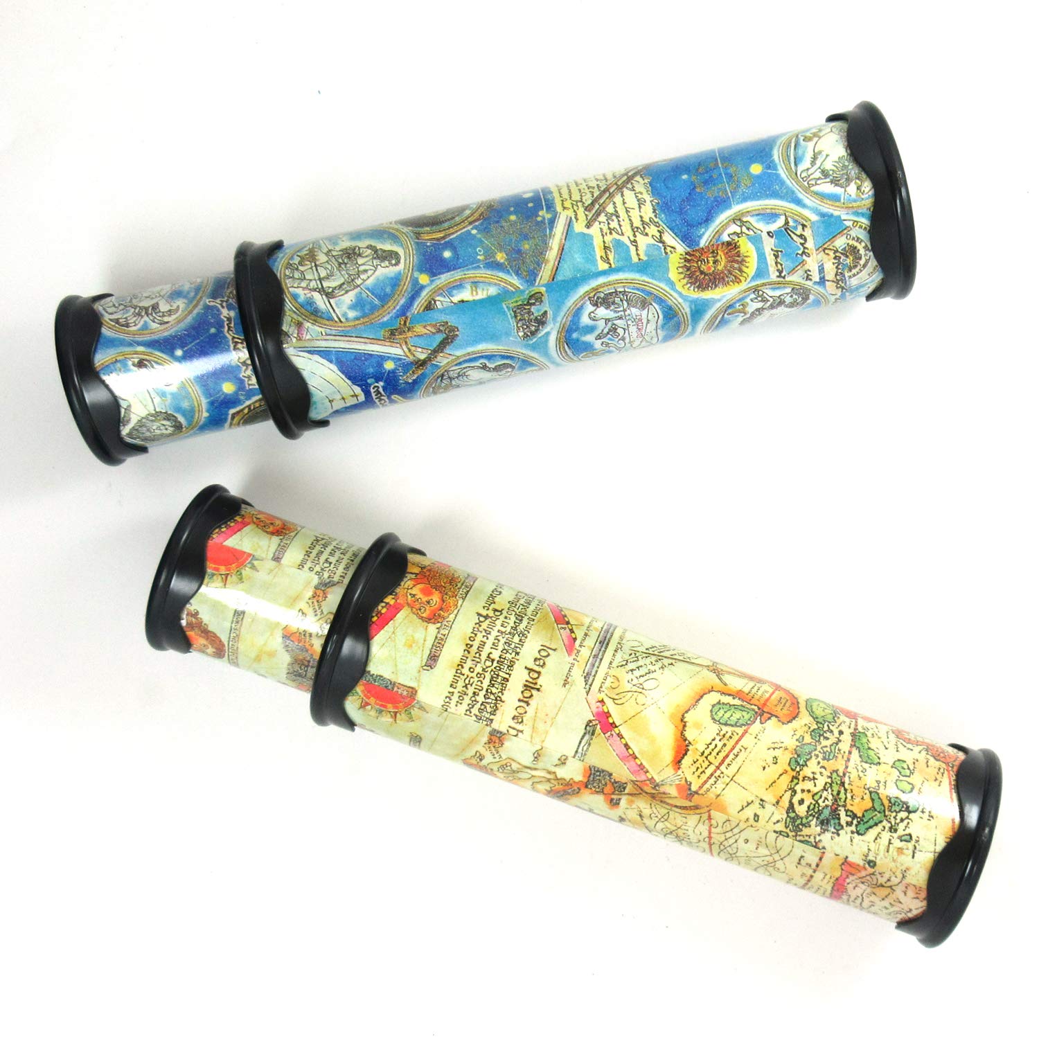 Xelue FF 2 Pack Vintage 3D Mirror Lens Magic Kaleidoscope Toy Stretchable Long for Kids Adults Home Decoration Cosplay Prop
