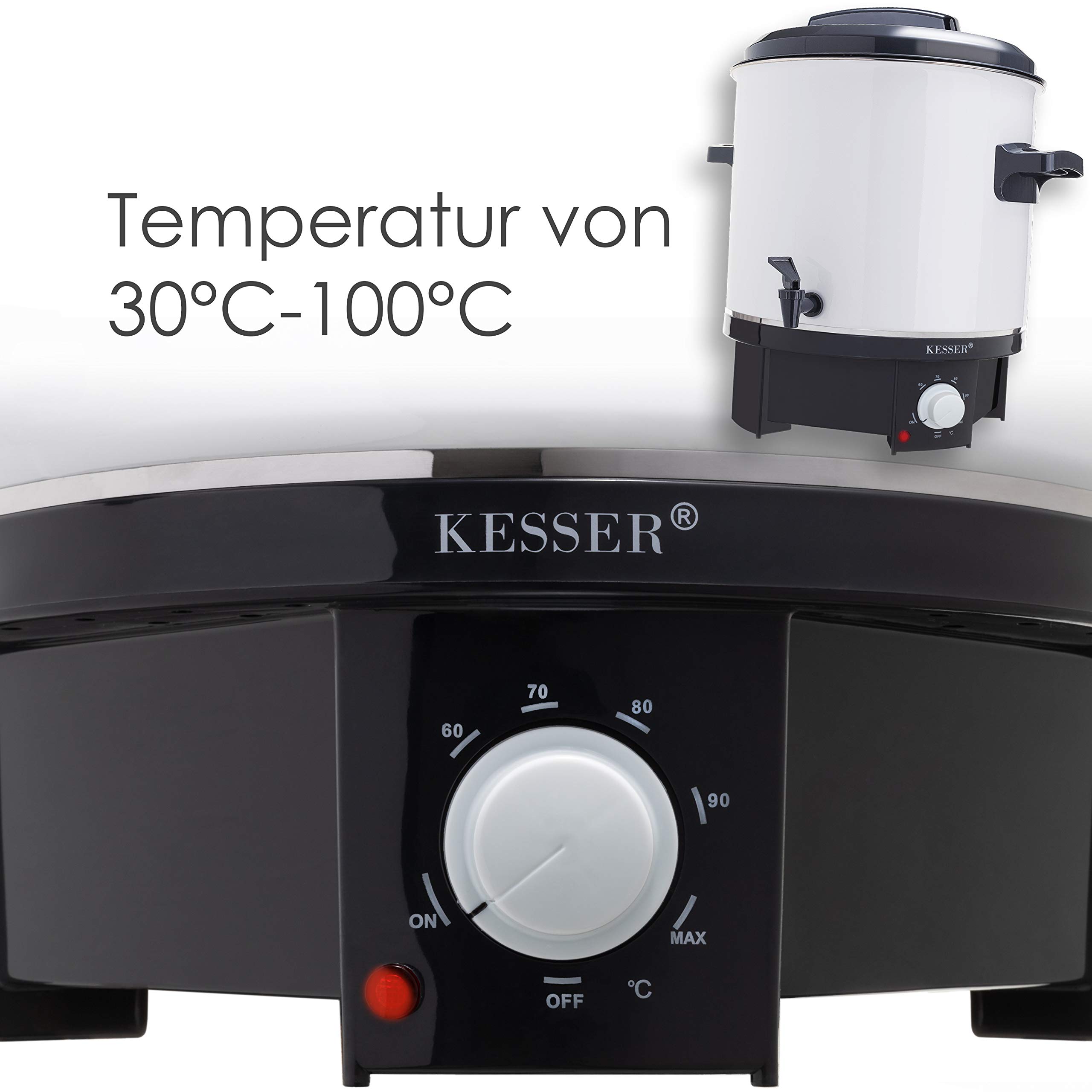 KESSER Einkochautomat 27 Liter 1800 Watt Temperatur 30-100°C Abschaltautomatik
