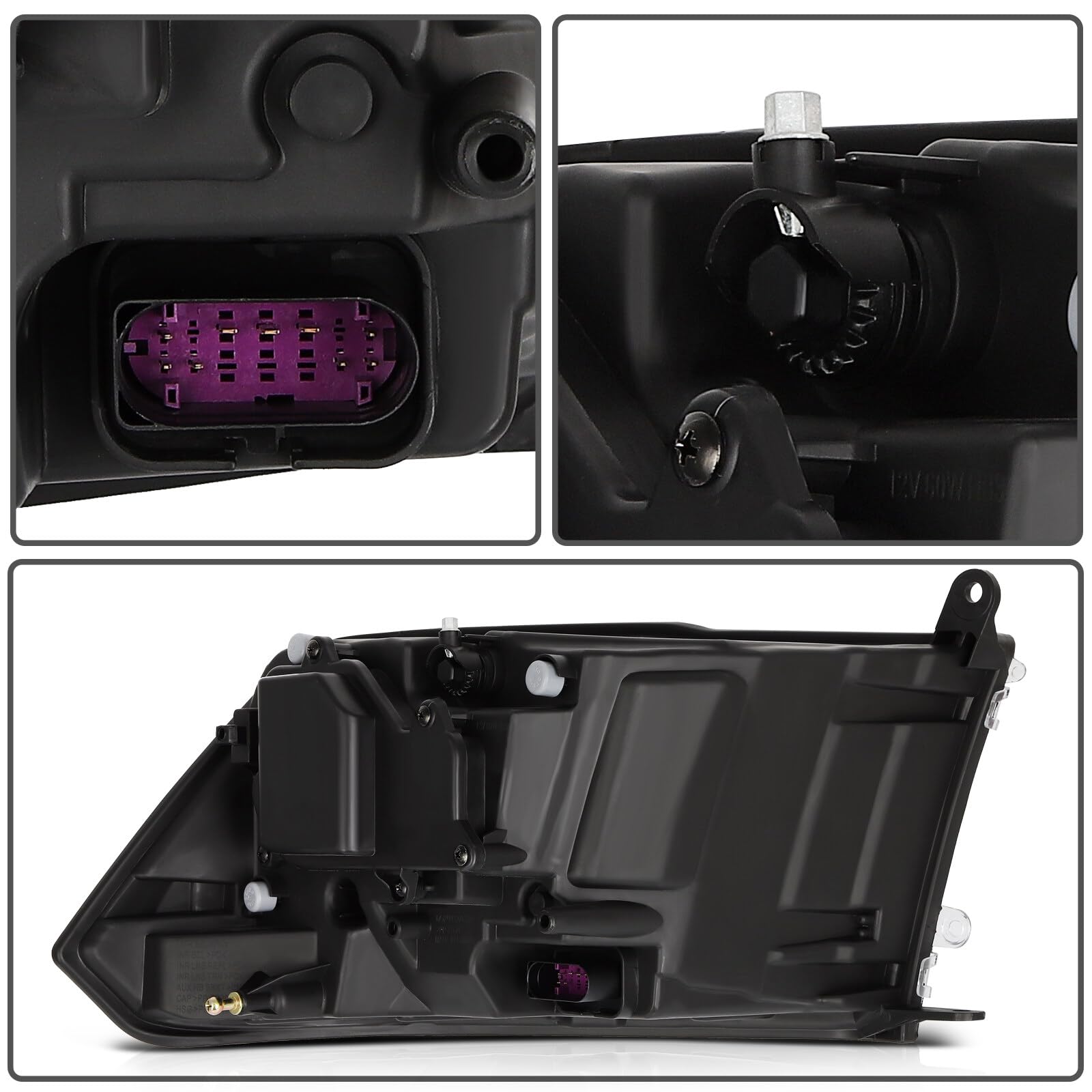 Amazon.com: NOTUDE Headlight Assembly 68001484AG for Ram 1500 2010 