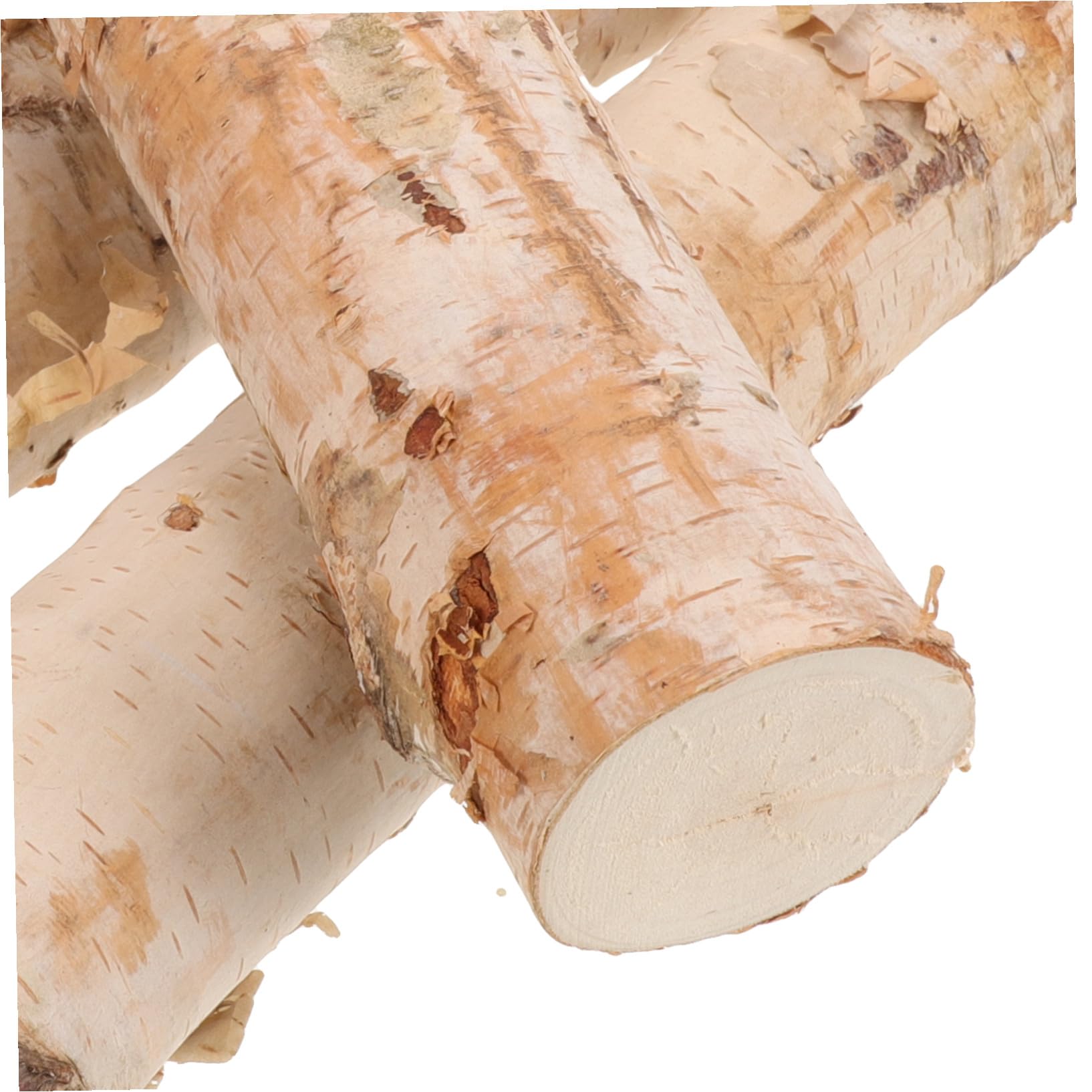 Mobestech 4 pezzi Tronchi Decorativi in Legno Naturale Flessibile per Lavoretti Natalizi e Artigianato DIY