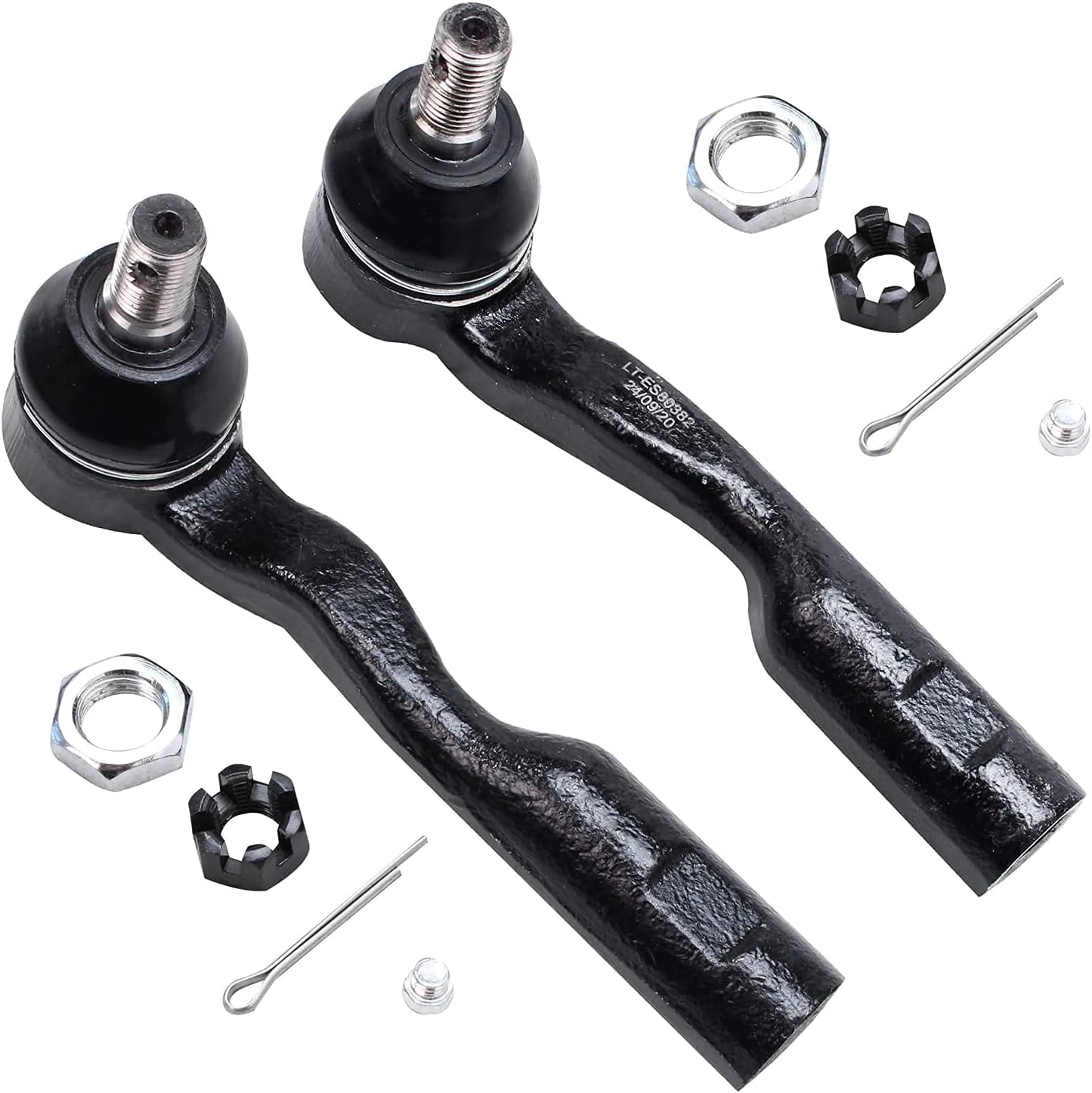 Detroit Axle - Front 10pc Suspension Kit for 2003 Toyota Sequoia Tundra, 2 Outer Inner Tie Rod Ends 2 Boots 4 Upper Lower Ball Joints Replacement