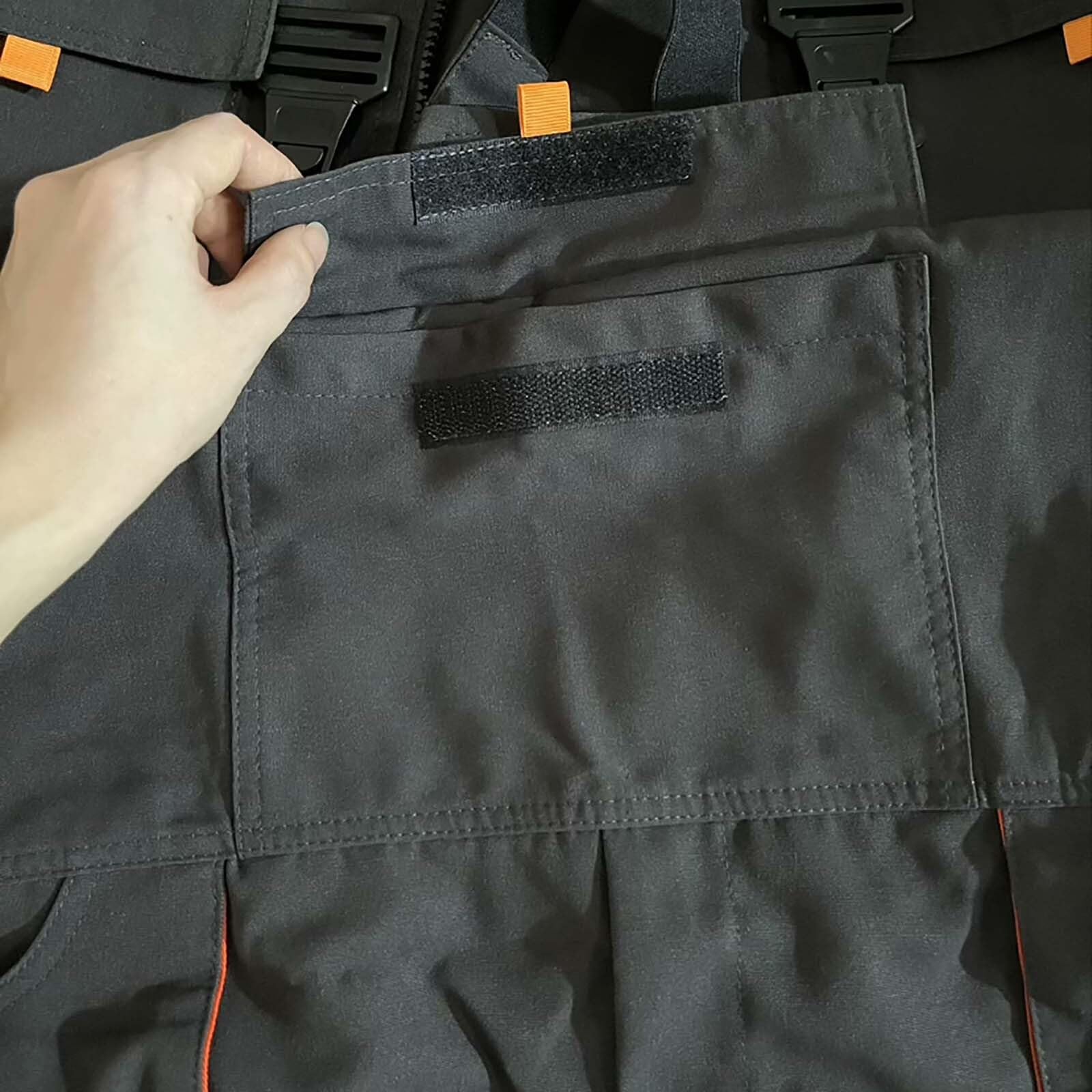 Herren Hosen Denim Latzhose für Herren lockere Passform Arbeitskleidung mit verstellbaren Trägern praktischen Werkzeugtaschen