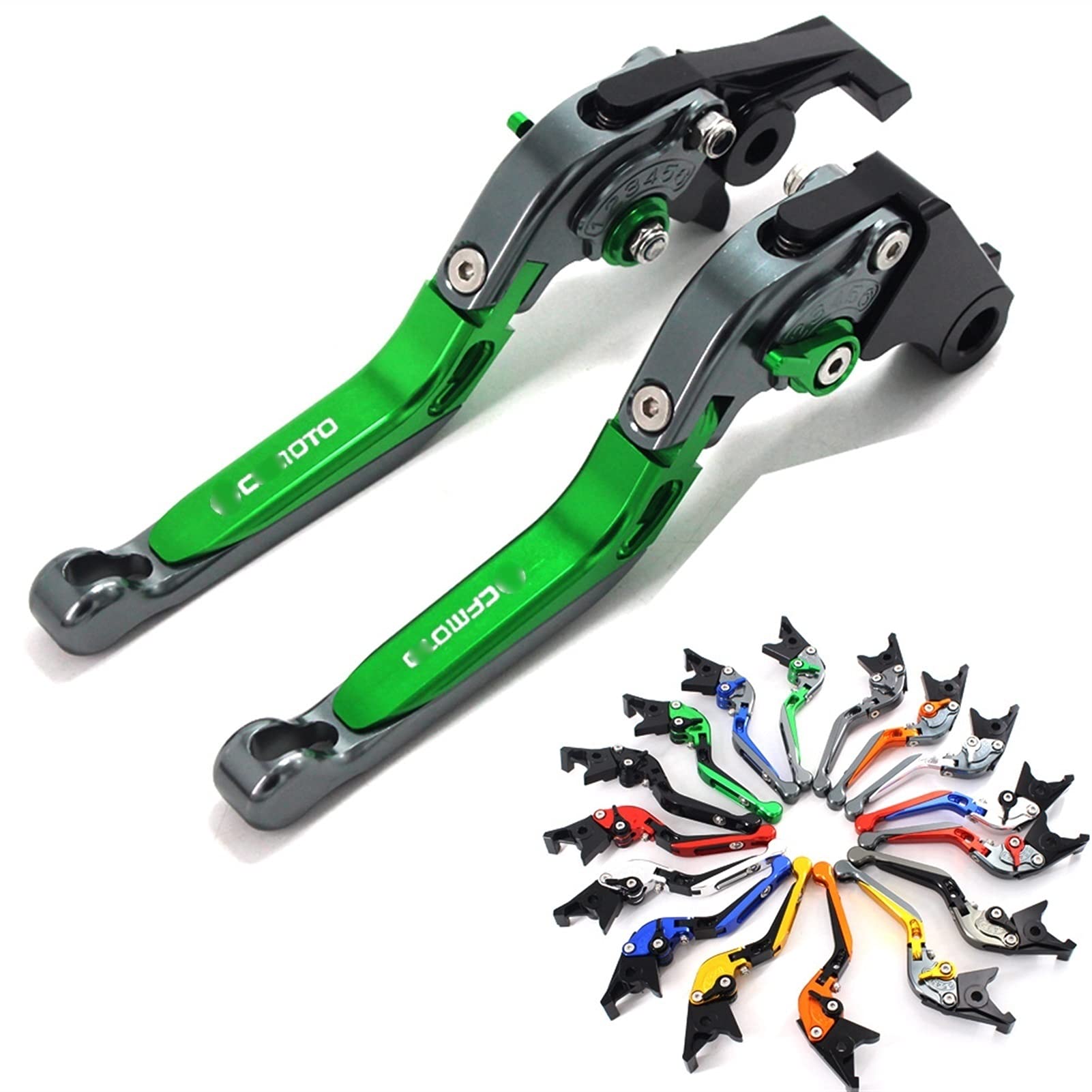 CHEVVY Freno per CFMOTO 650NK 650 NK 2011 2012 2013 2014-2015 Moto Pieghevole Allungabile CNC Moto Leve Freno Frizione Regolabili (Color : 5)
