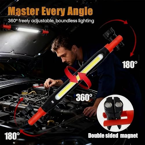 Miniatura 2 de Luz de trabajo magnética 2026, barra de accesorios de luz LED recargable debajo del capó, barra de luz LED de trabajo, luz mecánica debajo del capó