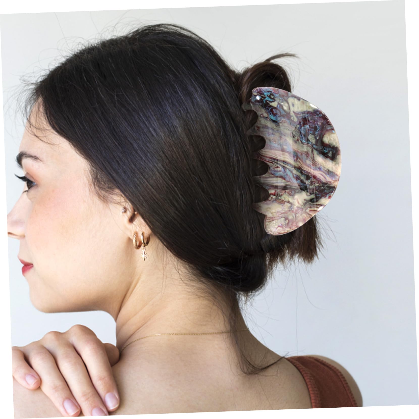 FRCOLOR 4 Pezzi Eleganti Fermagli Per Per Coda Di Cavallo Fermagli Per Grandi Da Donna Strumento Per Lo Styling Alla Moda