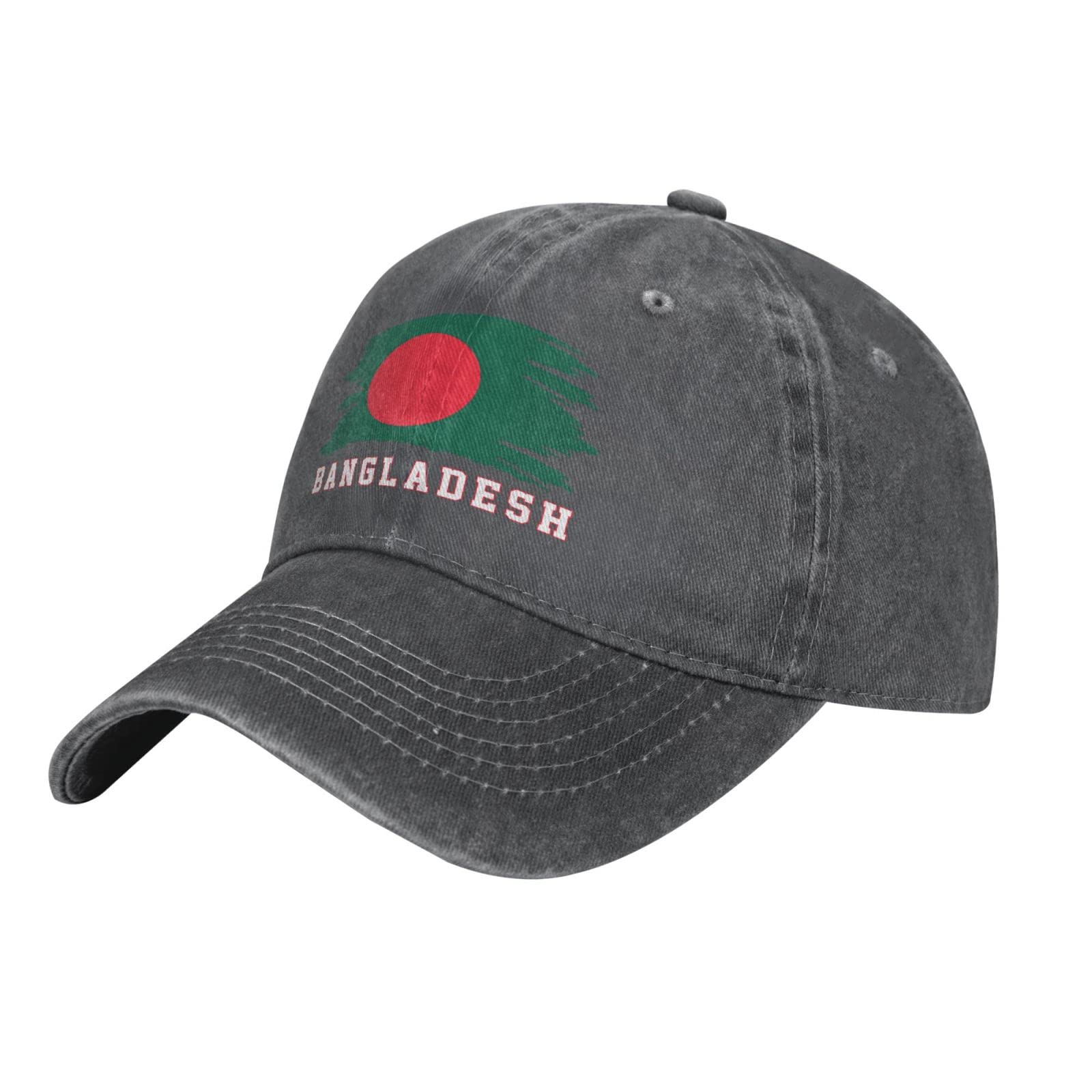 YINGD Adult Cowboy Baseball Cap Bangladesh Flag Bangladeshi Adjustable Sun Hat Breathable Unisex Hat for Men Women