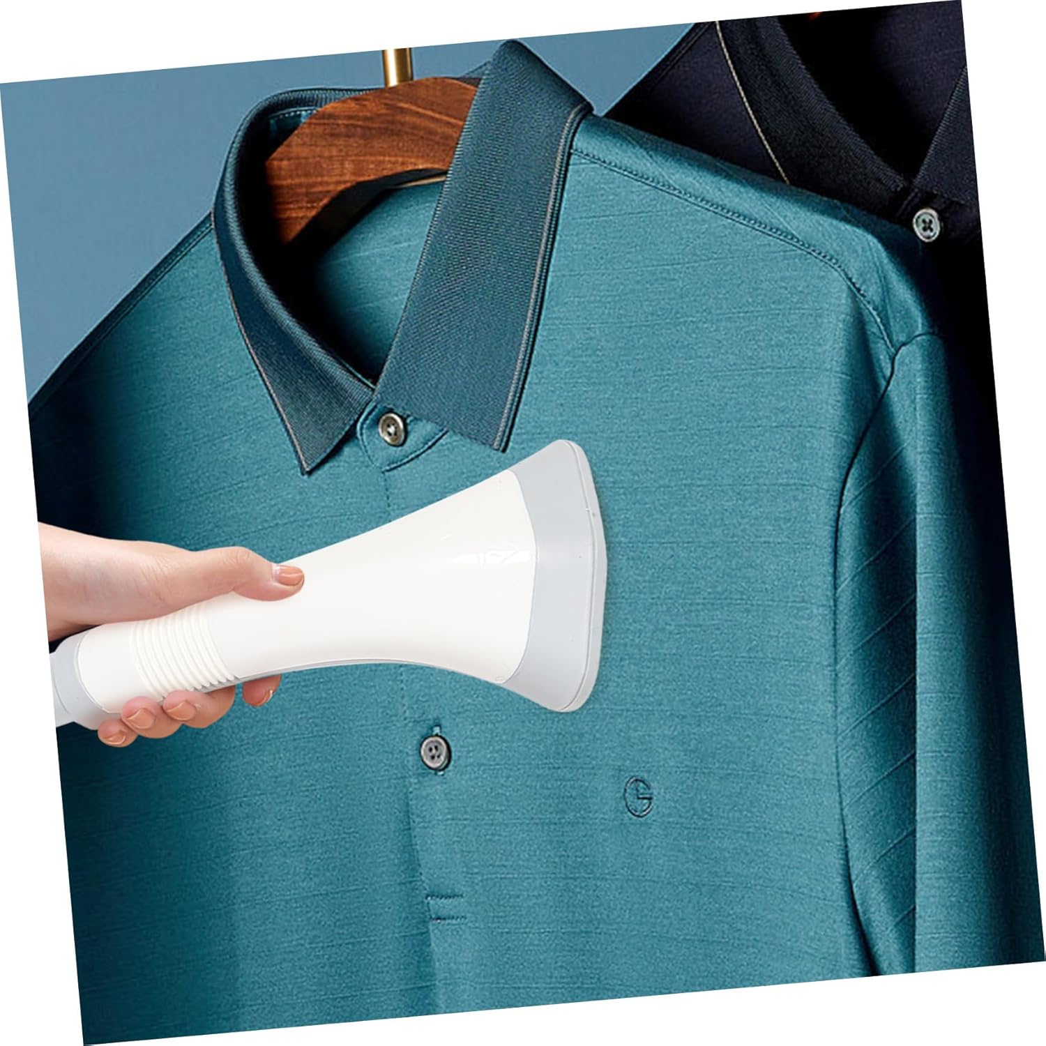 Replaceable Steam Press Nozzle with Long Hose Multi-use Steamer Accessory for Wrinkle Removal Various Fabrics and Construction