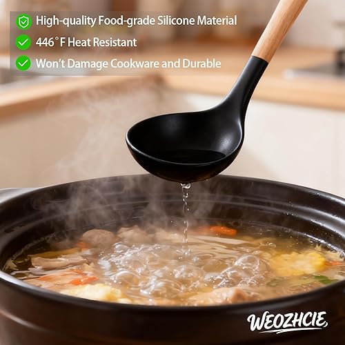 Miniatura 4 de Juego de utensilios de cocina de silicona, 12 piezas de utensilios de cocina para cocinar, antiadherentes a 446 F resistentes al calor, herramientas