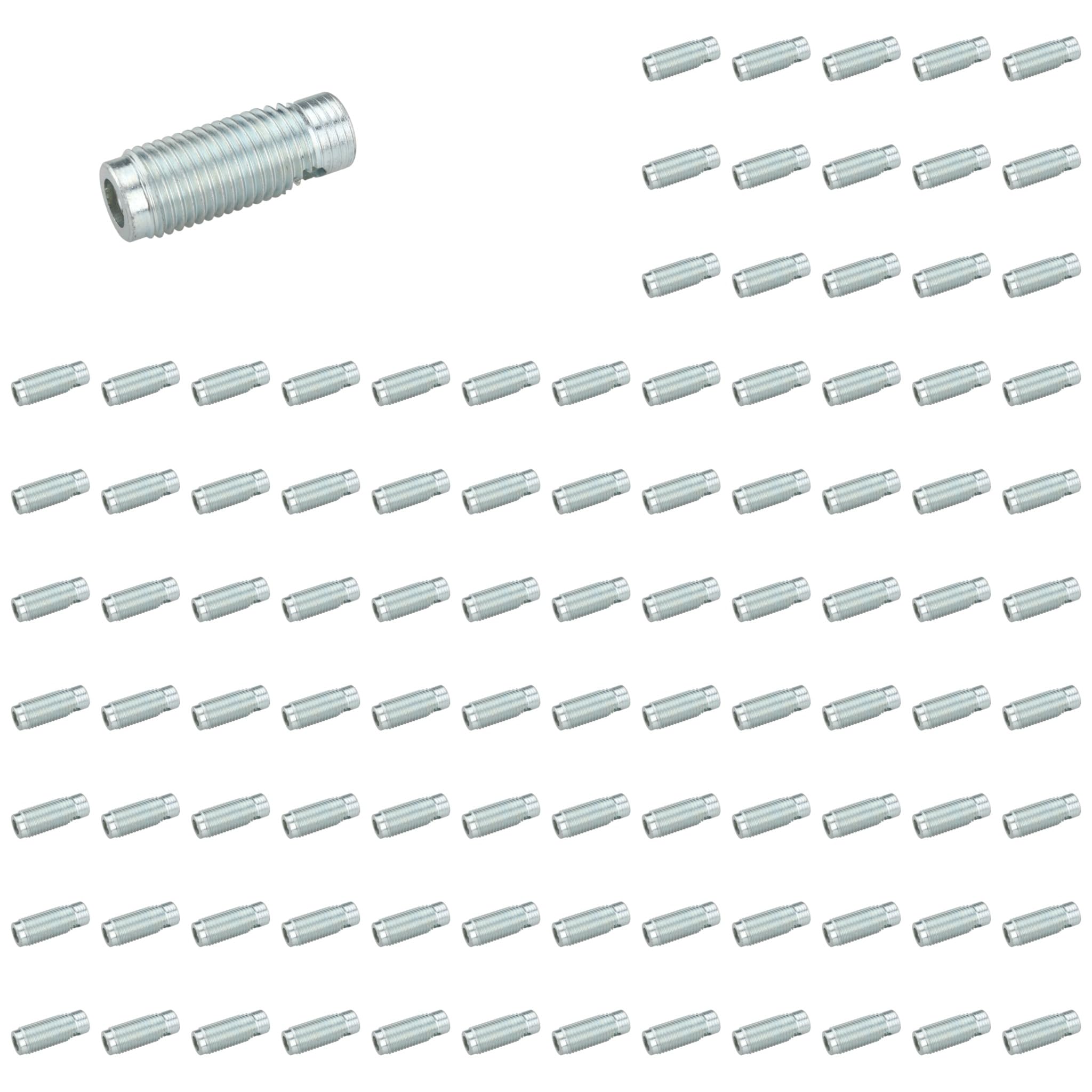 100 manguitos de corte automáticos, D13 x 35, acero, galvanizado